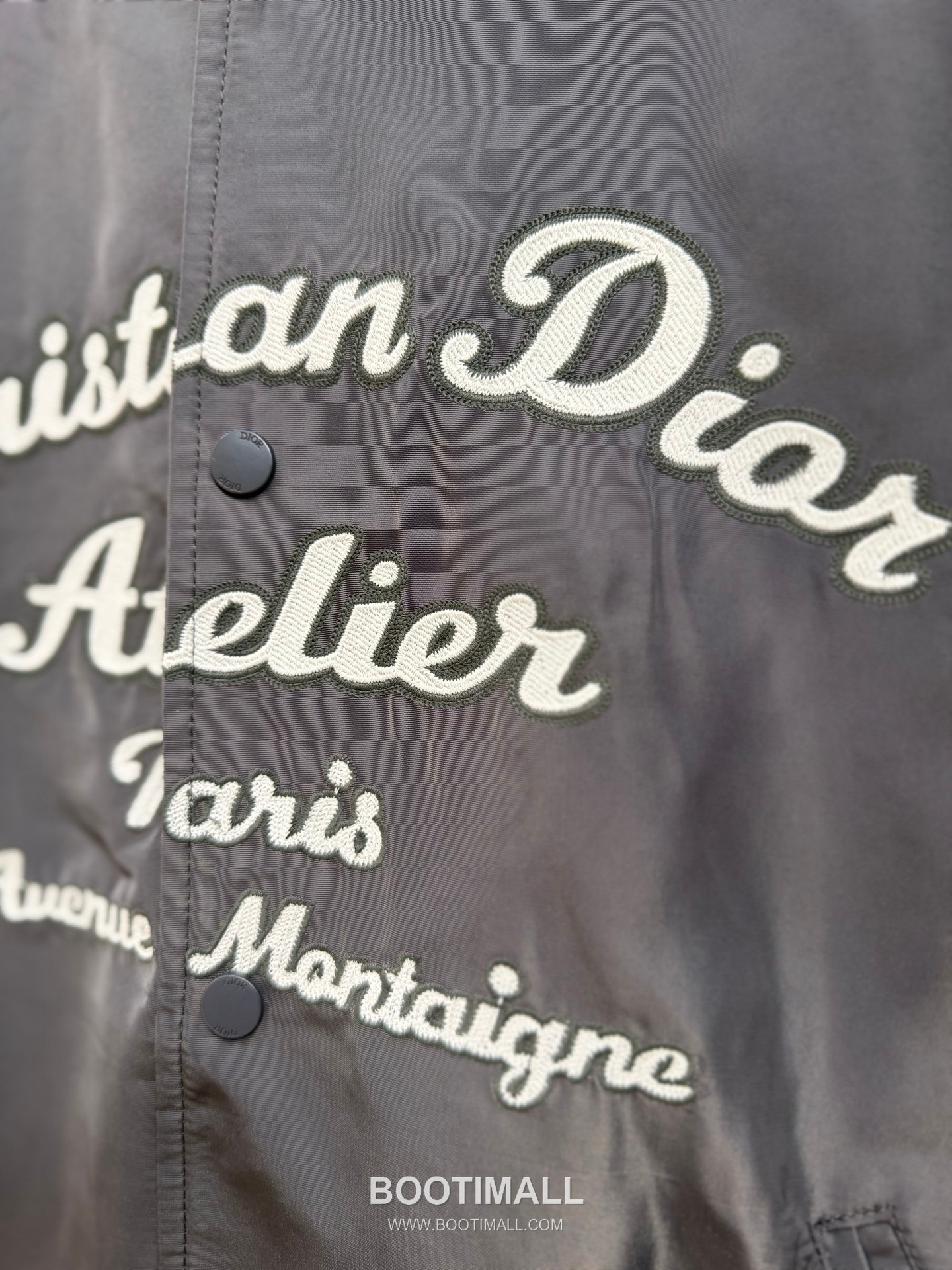 Dior CD Logo Baseball Jacket Cotton Blend Beige 디올 CD 로고 베이스볼 자켓 코튼 혼방 베이지 16