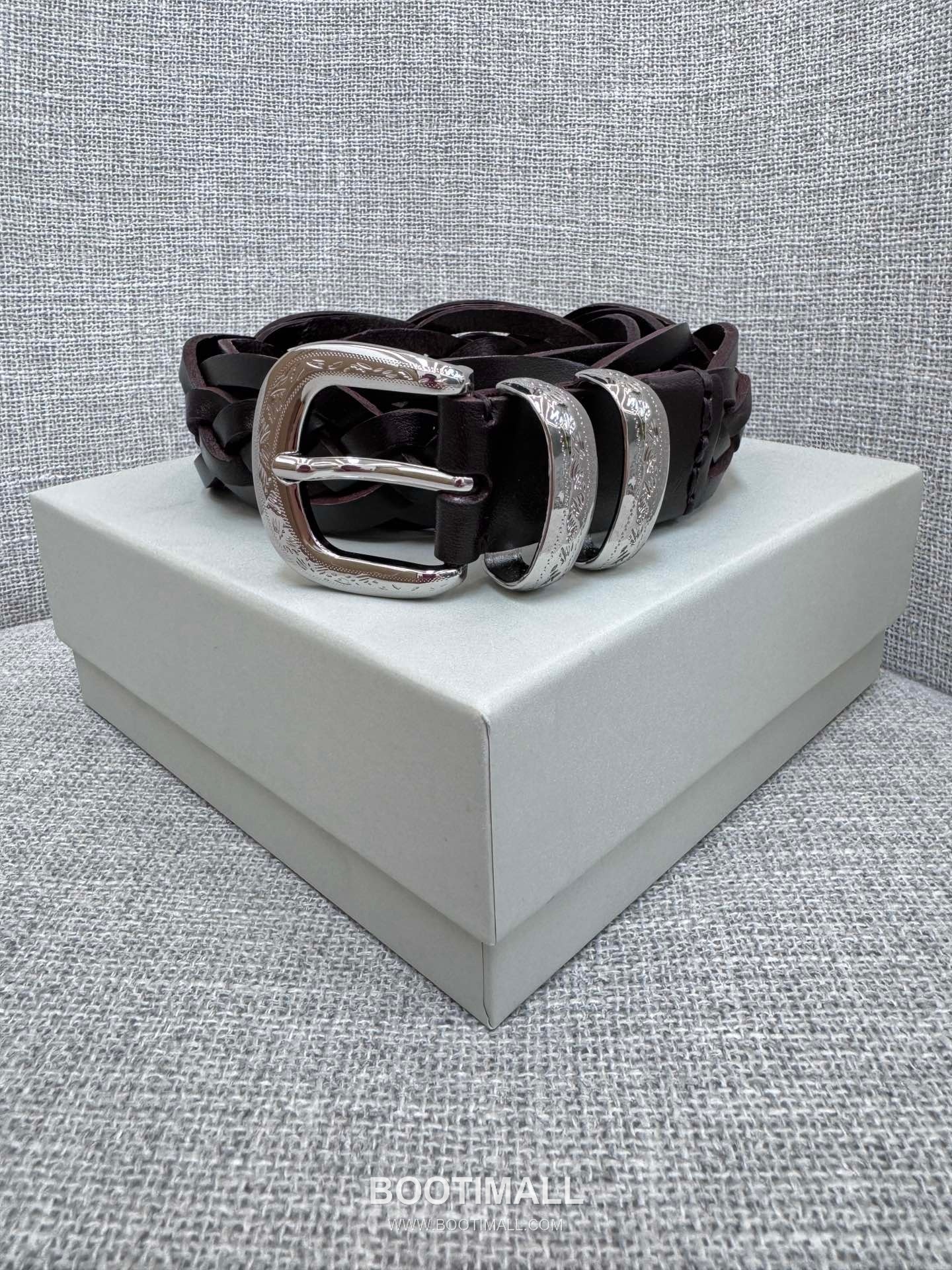 Brunello Cucinelli Braided Belt Leather Brown 브루넬로 쿠치넬리 핸드 브레이디드 벨트 레더 브라운 4