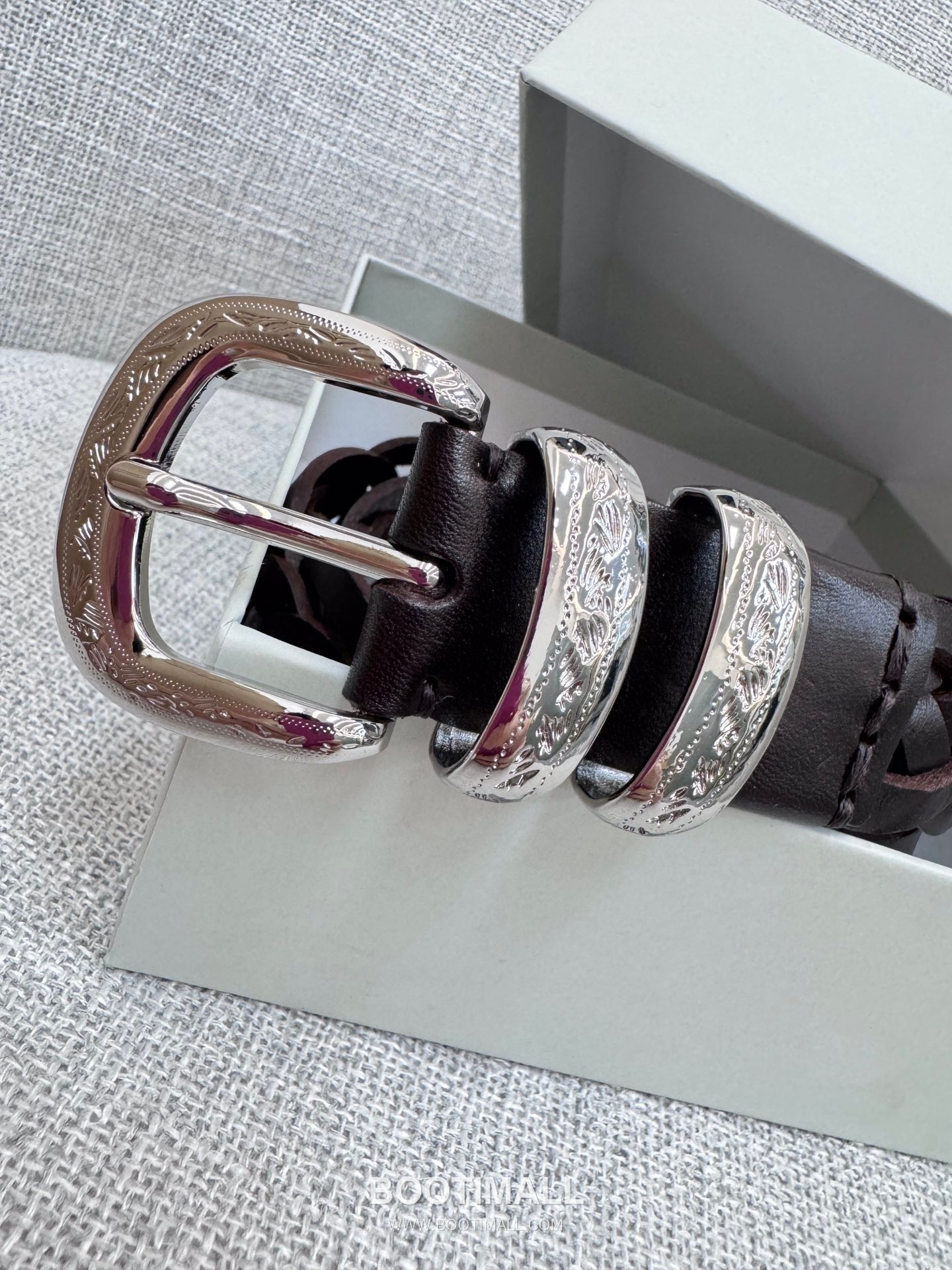 Brunello Cucinelli Braided Belt Leather Brown 브루넬로 쿠치넬리 핸드 브레이디드 벨트 레더 브라운 6