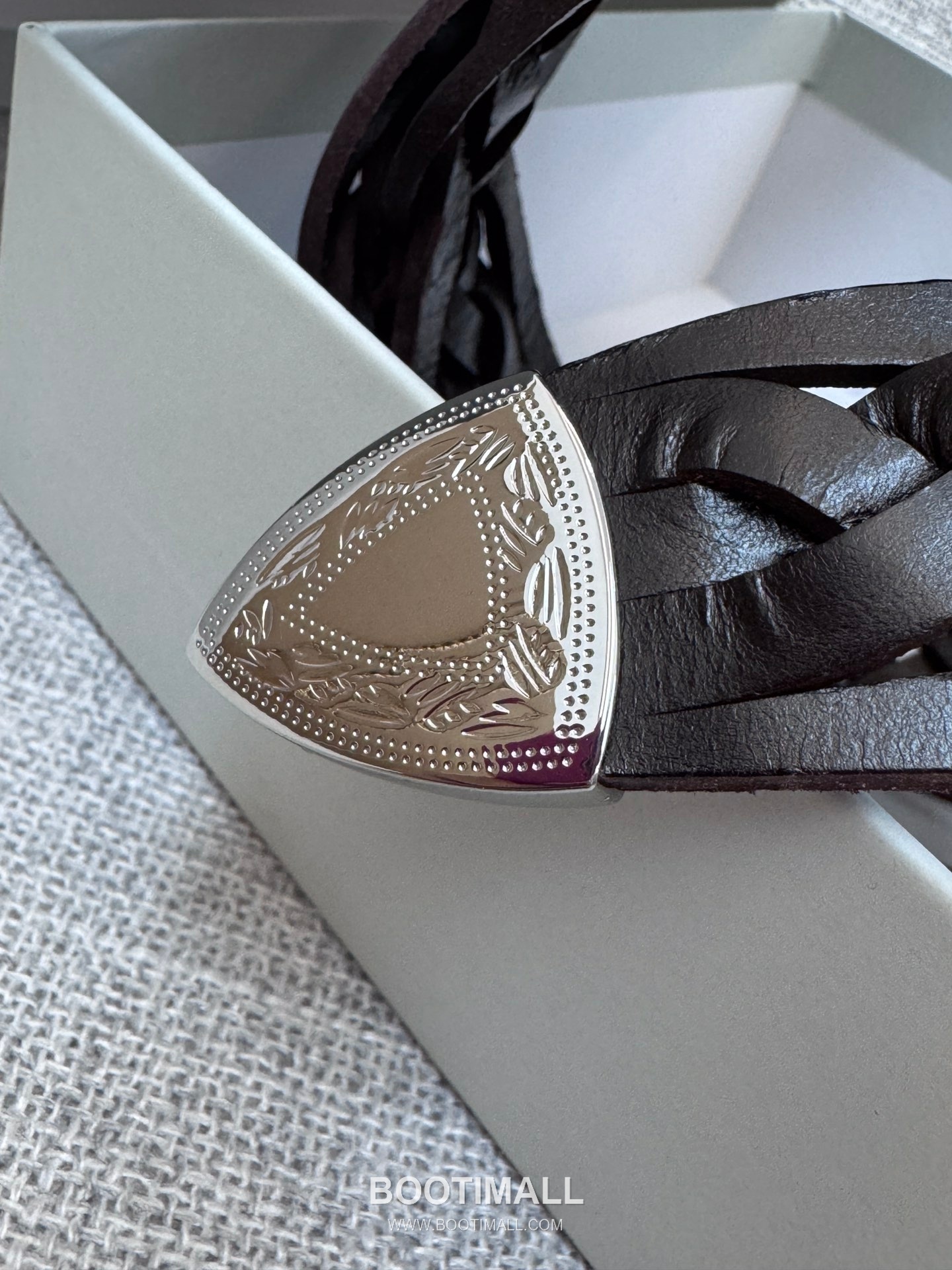 Brunello Cucinelli Braided Belt Leather Brown 브루넬로 쿠치넬리 핸드 브레이디드 벨트 레더 브라운 8