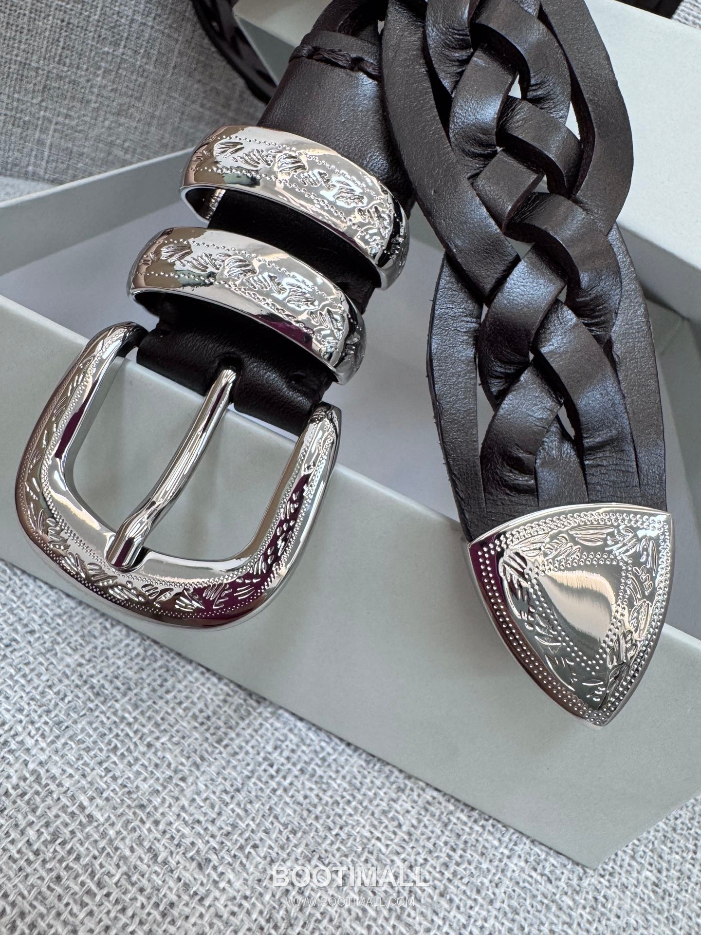 Brunello Cucinelli Braided Belt Leather Brown 브루넬로 쿠치넬리 핸드 브레이디드 벨트 레더 브라운 11