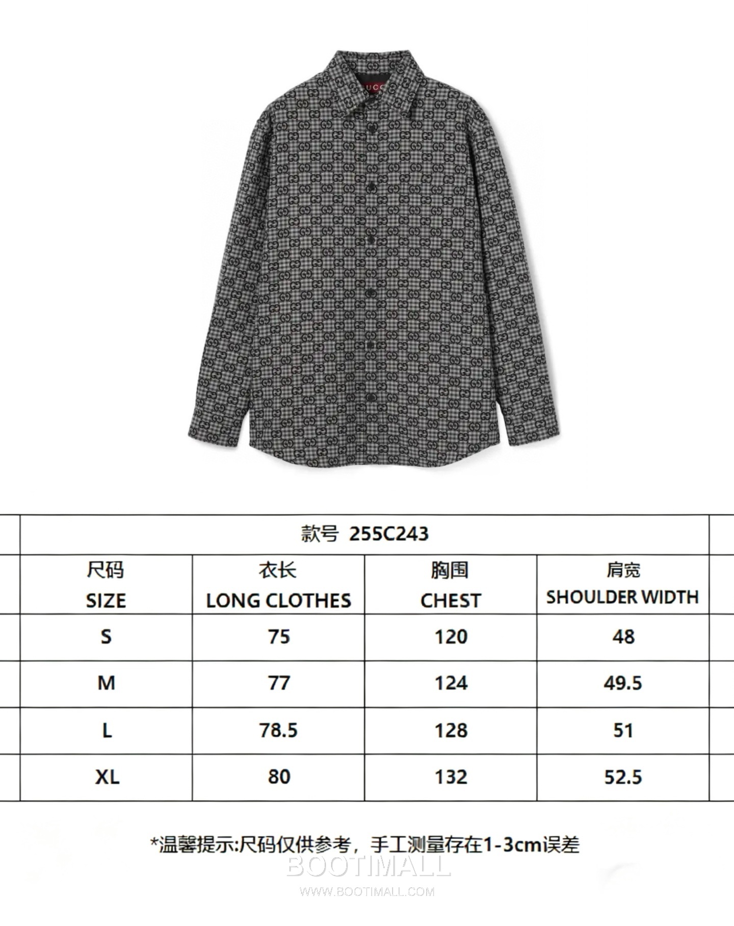 Gucci GG Jacquard Shirt Cotton Wool Blend Black 구찌 GG 자카드 셔츠 코튼 울 혼방 블랙 13