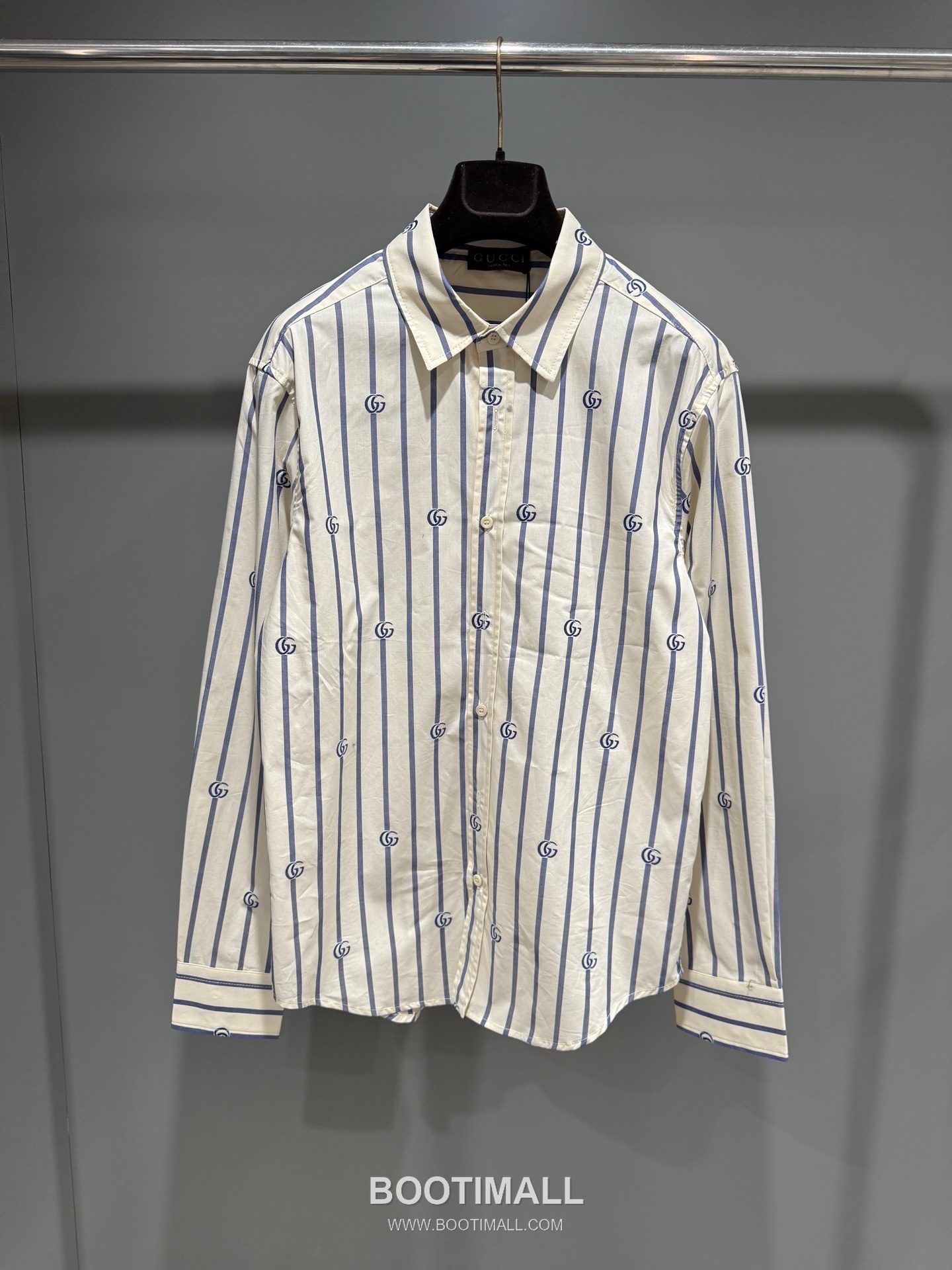 Gucci GG Embroidered Shirt 구찌 GG 자수 스트라이프 셔츠 4