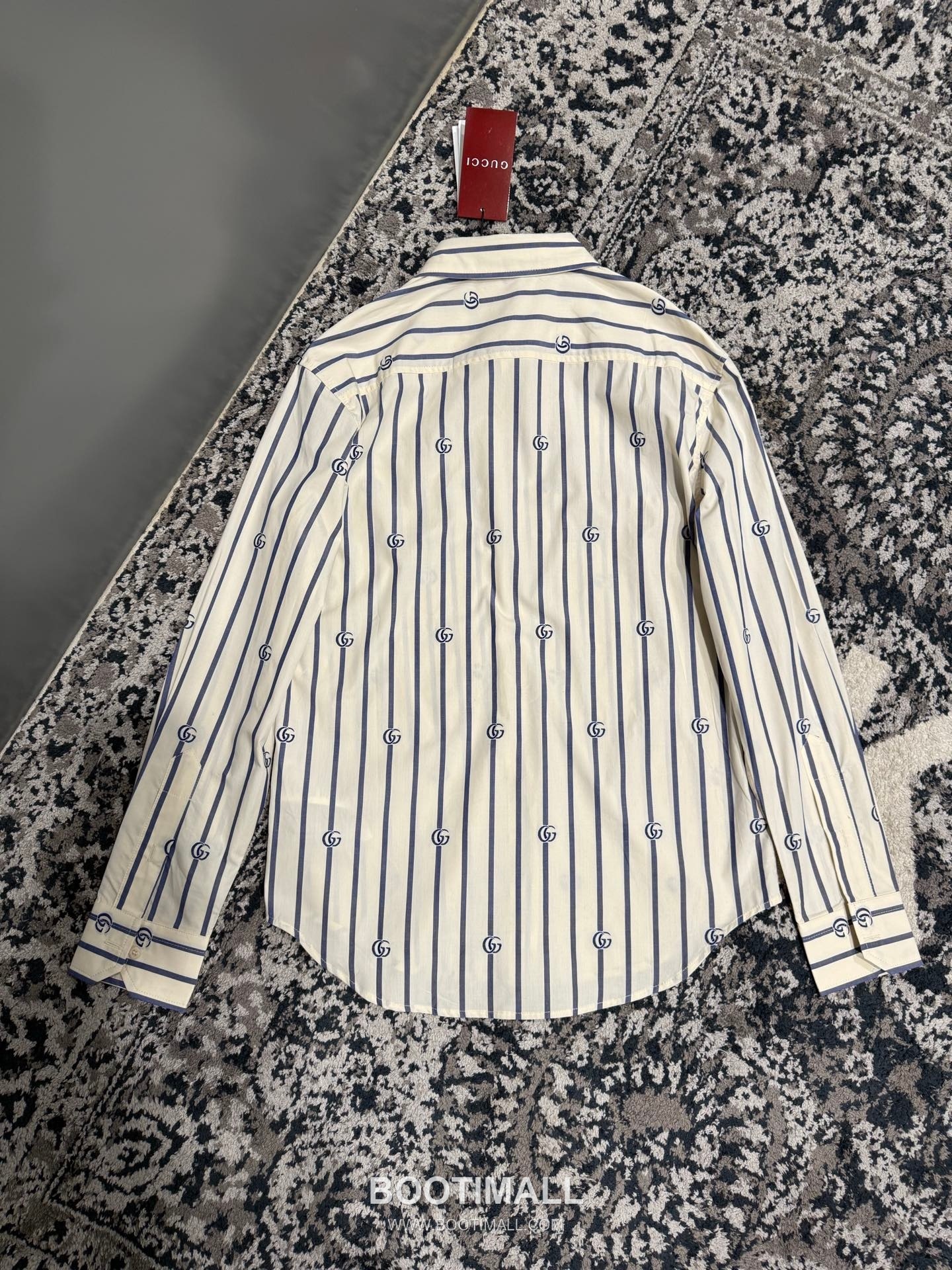 Gucci GG Embroidered Shirt 구찌 GG 자수 스트라이프 셔츠 7