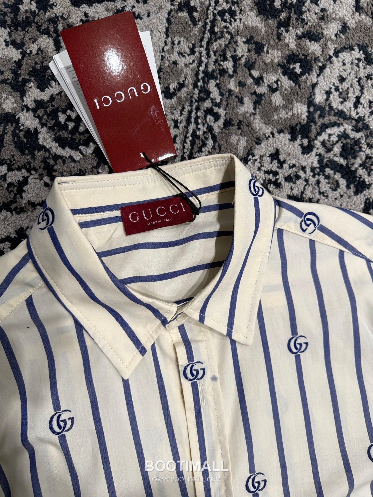 Gucci GG Embroidered Shirt 구찌 GG 자수 스트라이프 셔츠 9