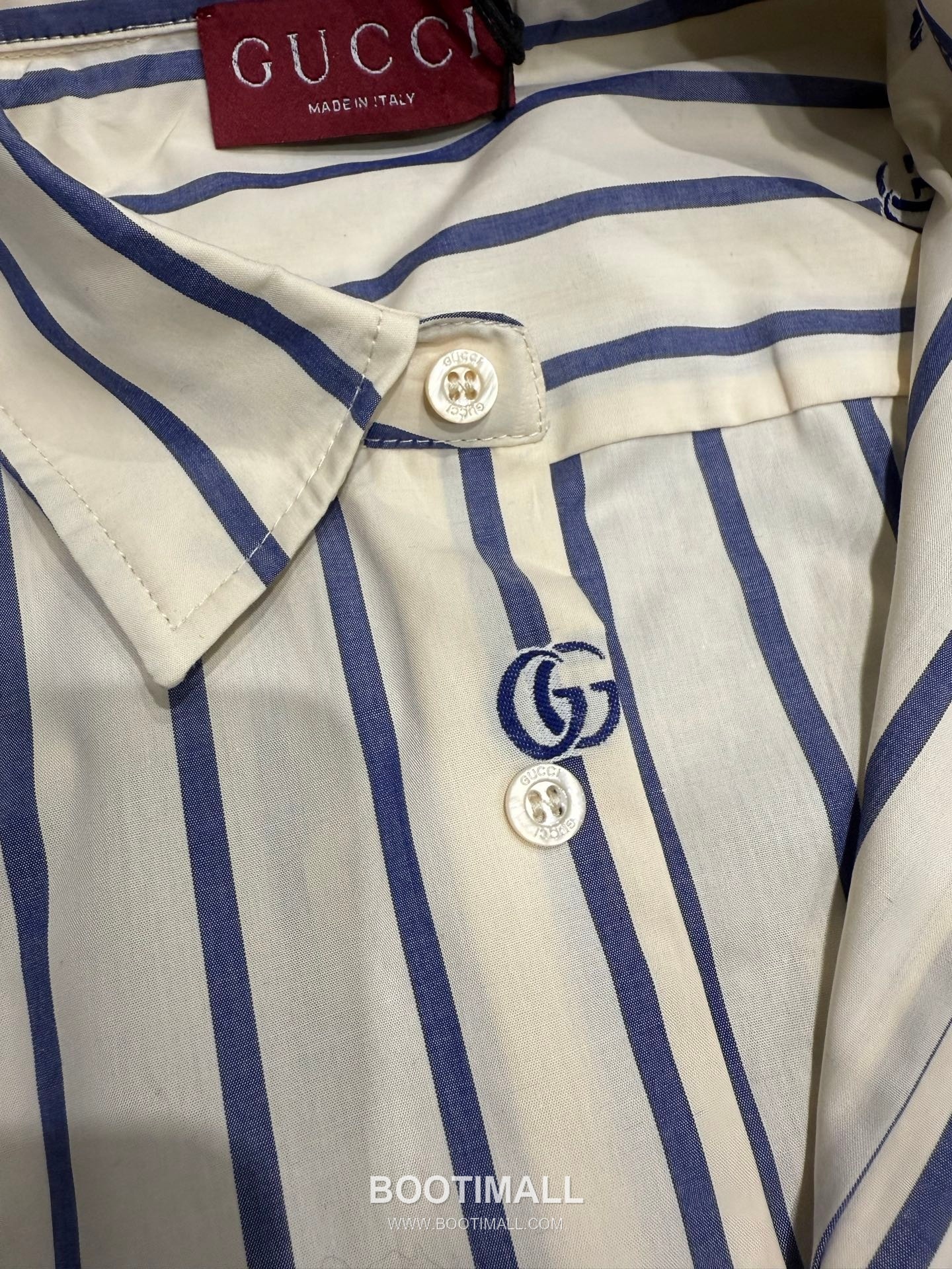 Gucci GG Embroidered Shirt 구찌 GG 자수 스트라이프 셔츠 10