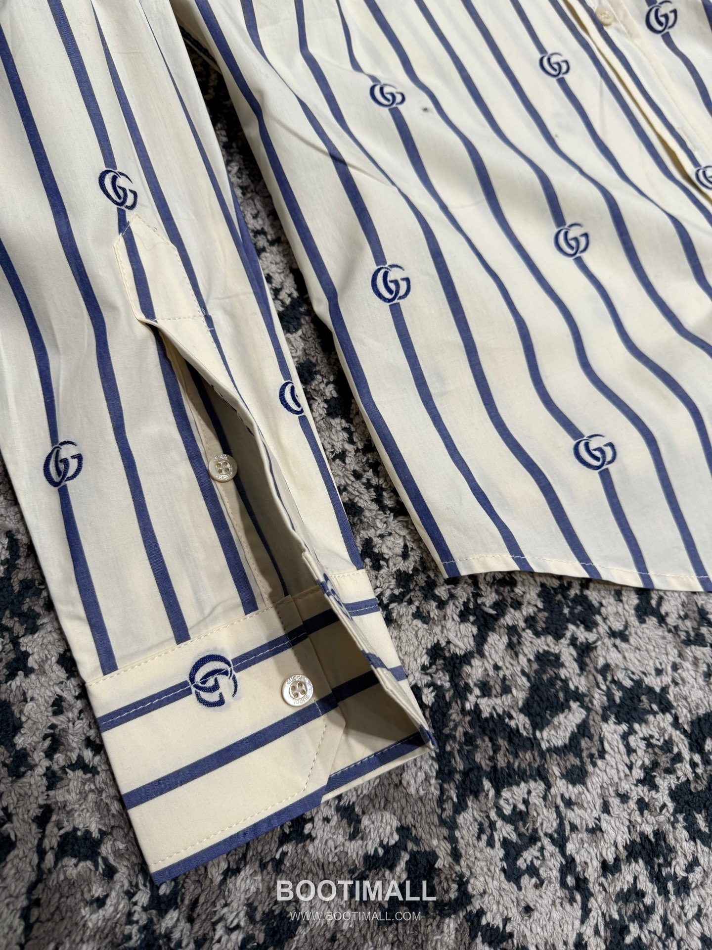 Gucci GG Embroidered Shirt 구찌 GG 자수 스트라이프 셔츠 12