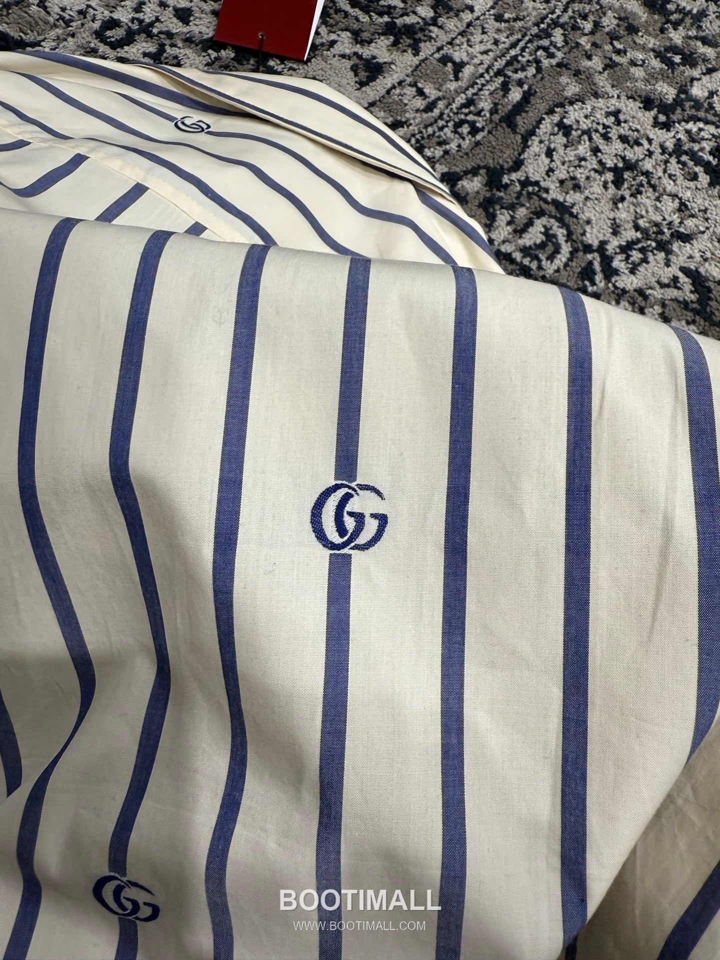 Gucci GG Embroidered Shirt 구찌 GG 자수 스트라이프 셔츠 13