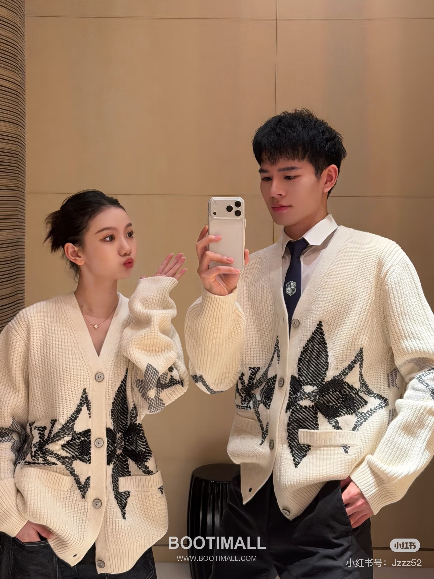 Louis Vuitton Floral Knit Cardigan Lamb Wool Black 루이비통 플로럴 니트 카디건 램스울 블랙 3