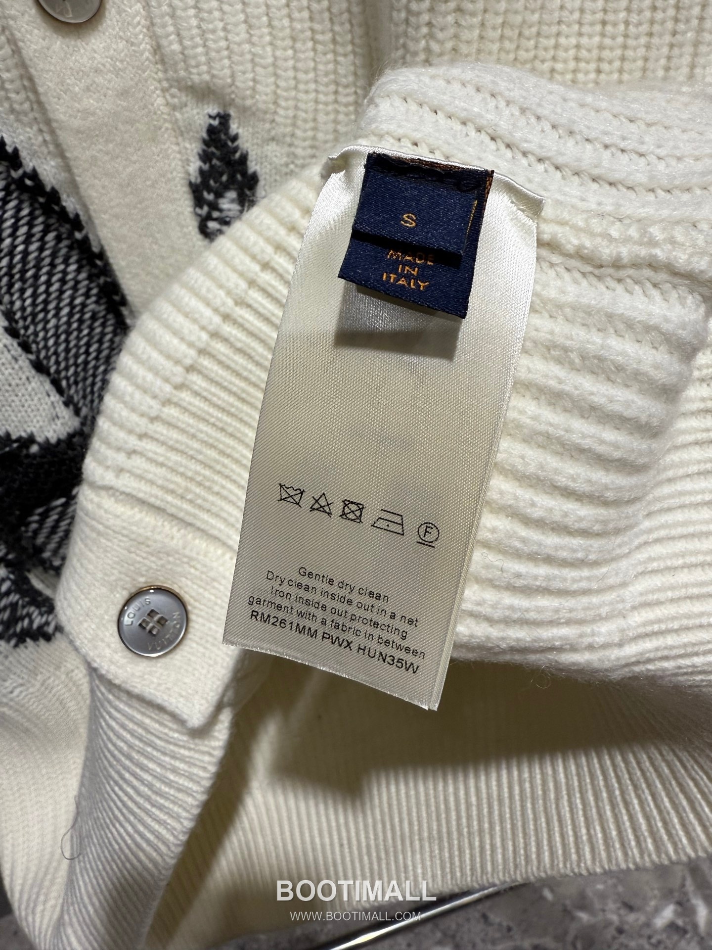 Louis Vuitton Floral Knit Cardigan Lamb Wool Black 루이비통 플로럴 니트 카디건 램스울 블랙 18