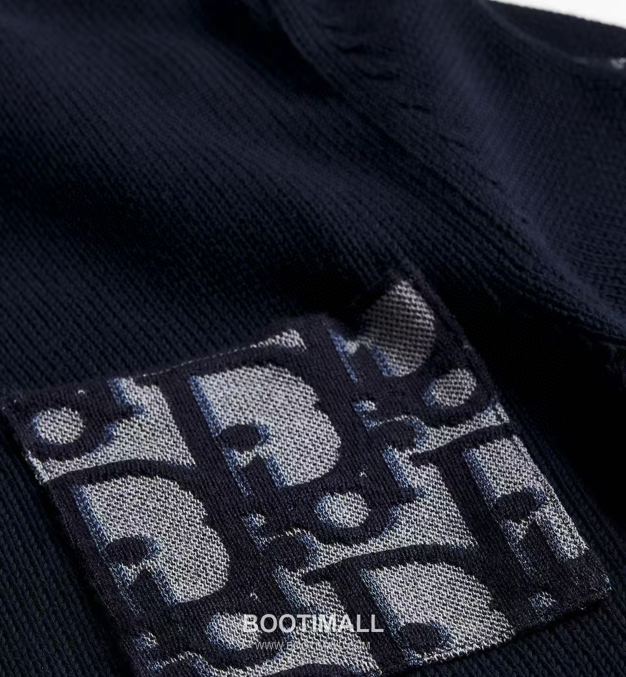 Dior Oblique Print Knit Cotton Navy Sweater 디올 오블리크 프린트 니트 코튼 네이비 스웨터 3