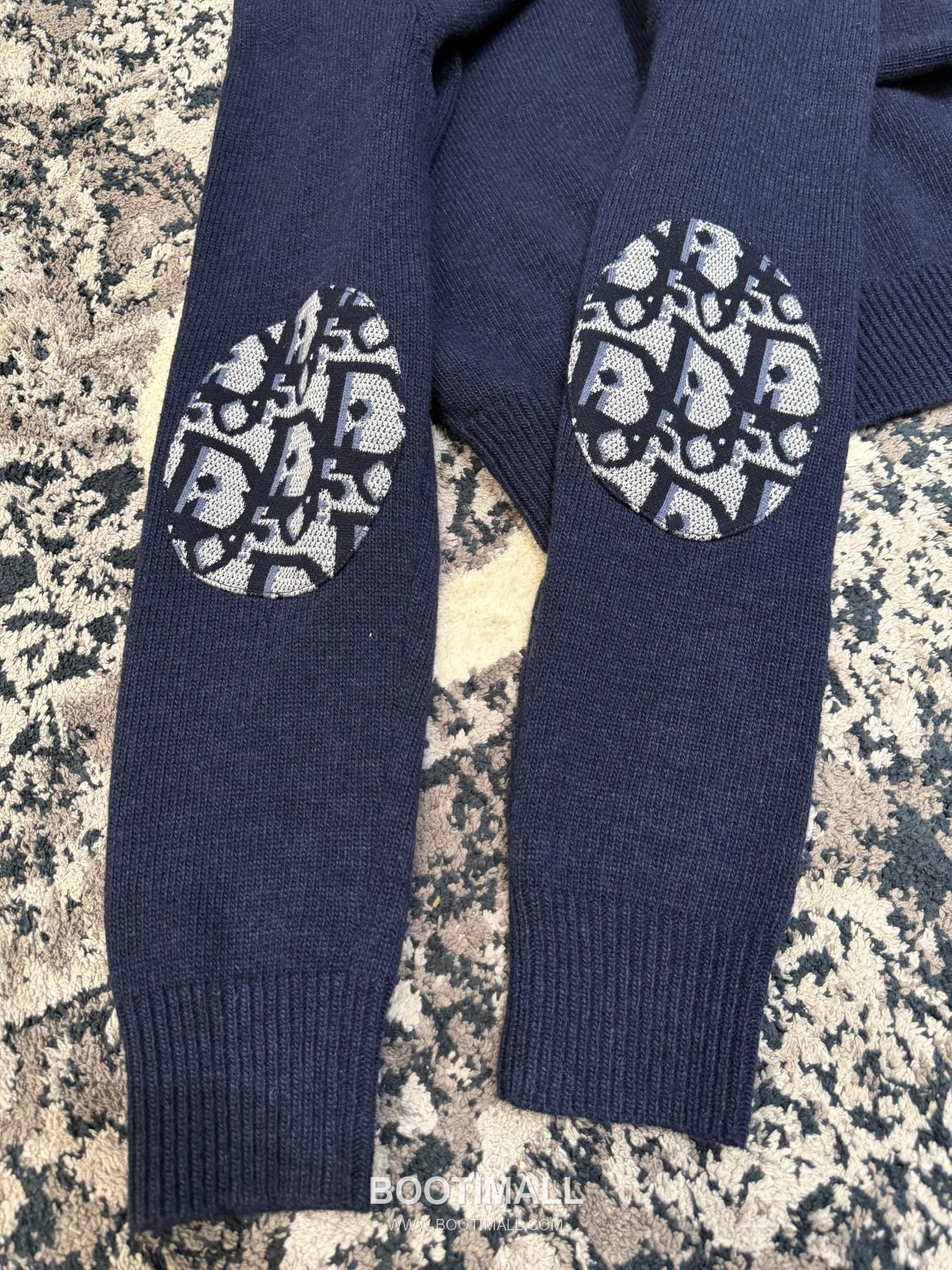 Dior Oblique Print Knit Cotton Navy Sweater 디올 오블리크 프린트 니트 코튼 네이비 스웨터 10