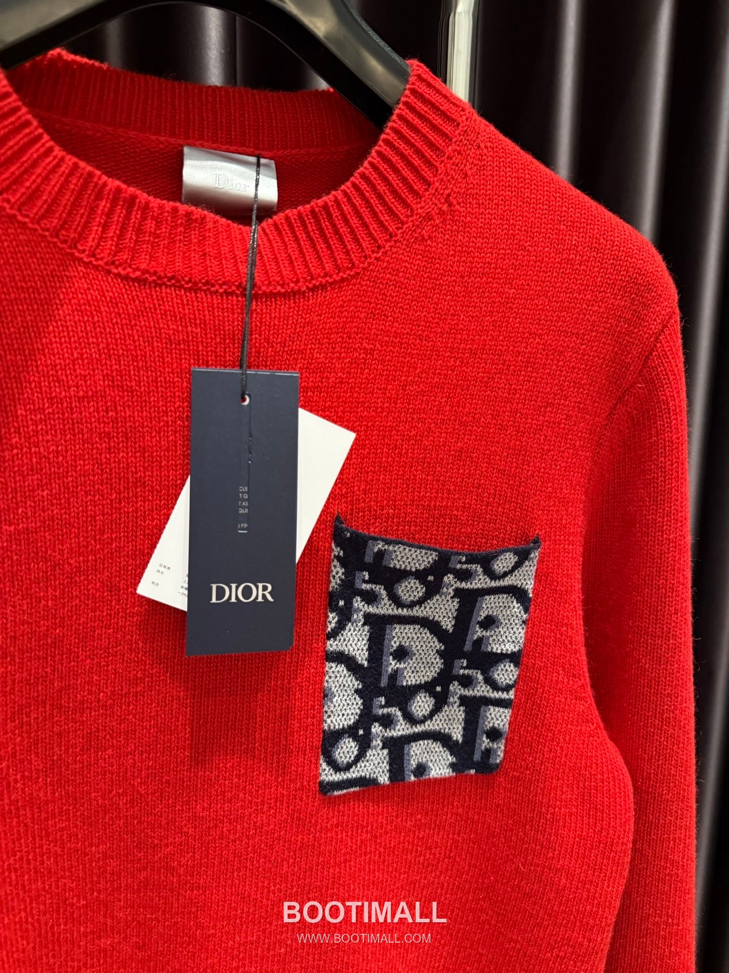 Dior Oblique Print Sweater Cotton Red 디올 오블리크 프린트 스웨터 코튼 레드 11