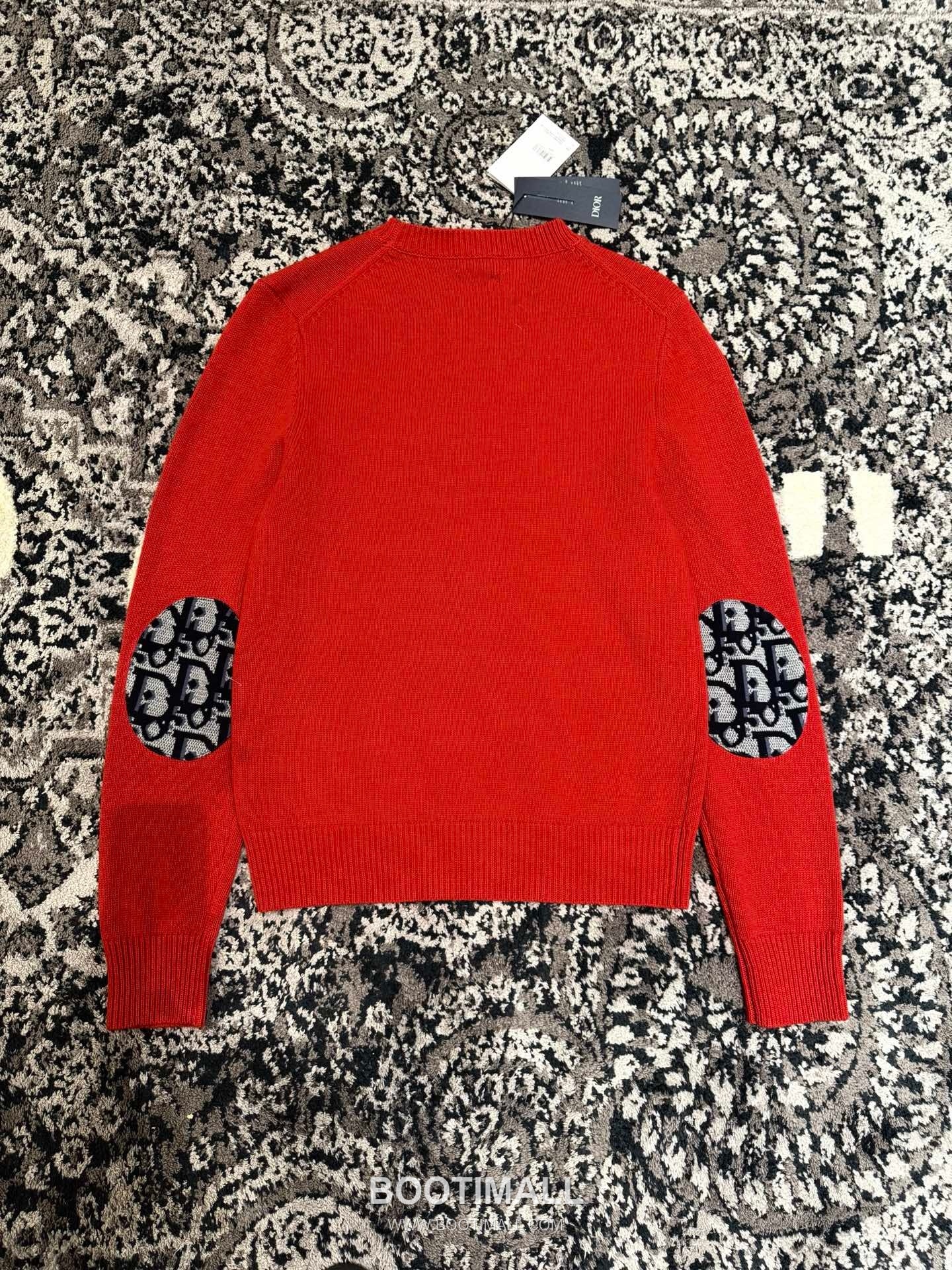 Dior Oblique Print Sweater Cotton Red 디올 오블리크 프린트 스웨터 코튼 레드 13