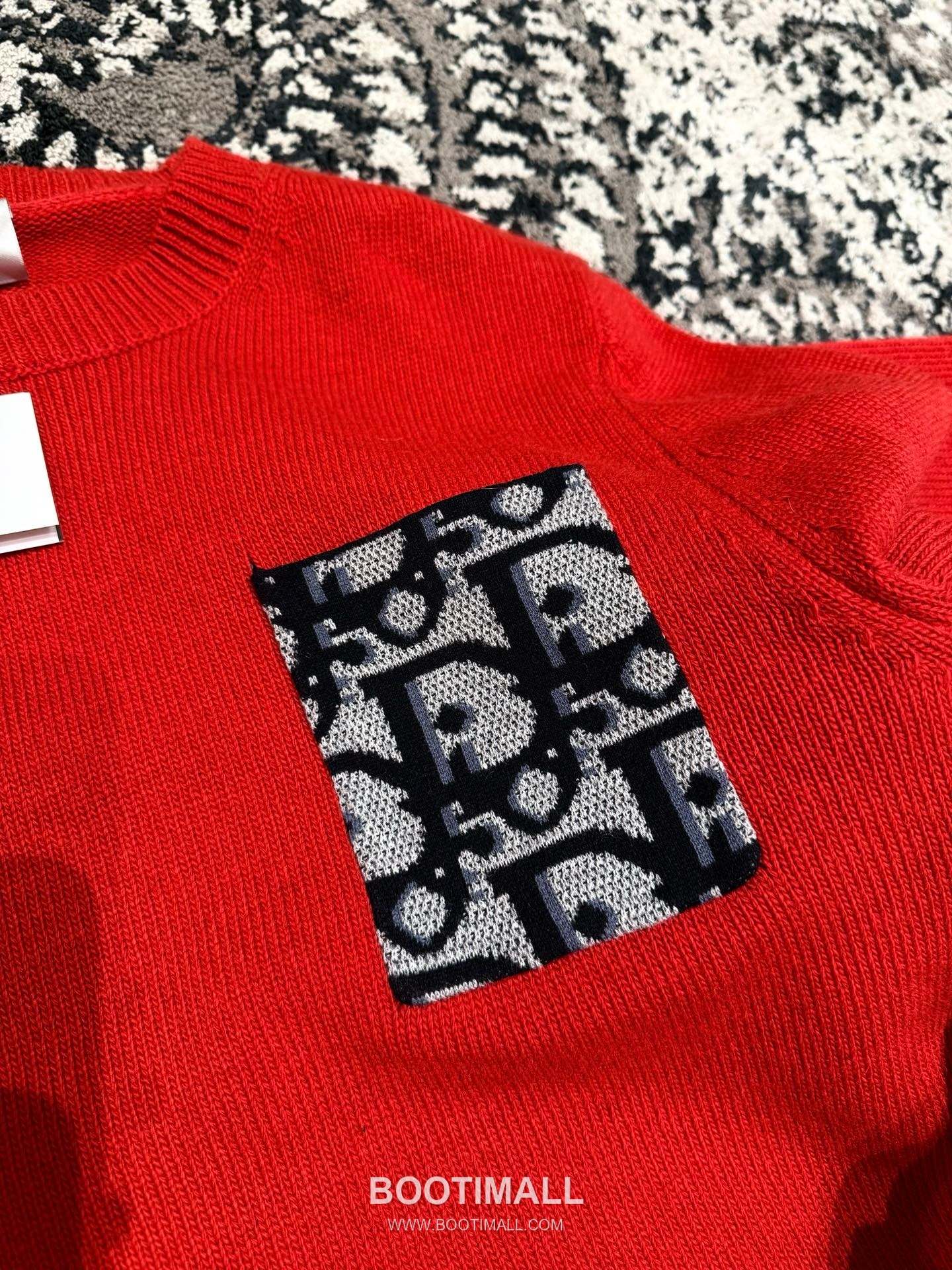 Dior Oblique Print Sweater Cotton Red 디올 오블리크 프린트 스웨터 코튼 레드 14