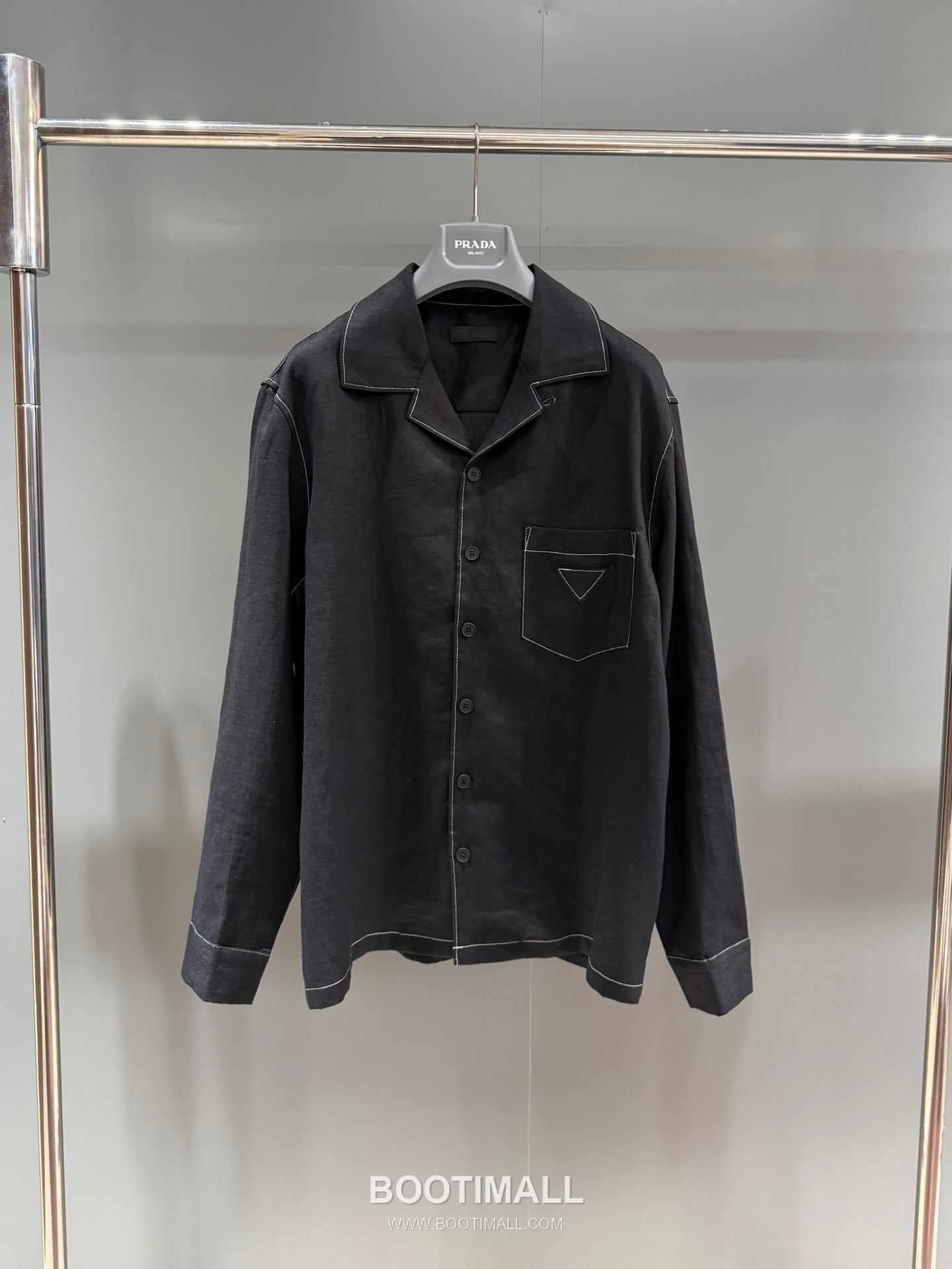 Prada Pocket Patch Shirt Linen 프라다 포켓 패치 셔츠 리넨 10
