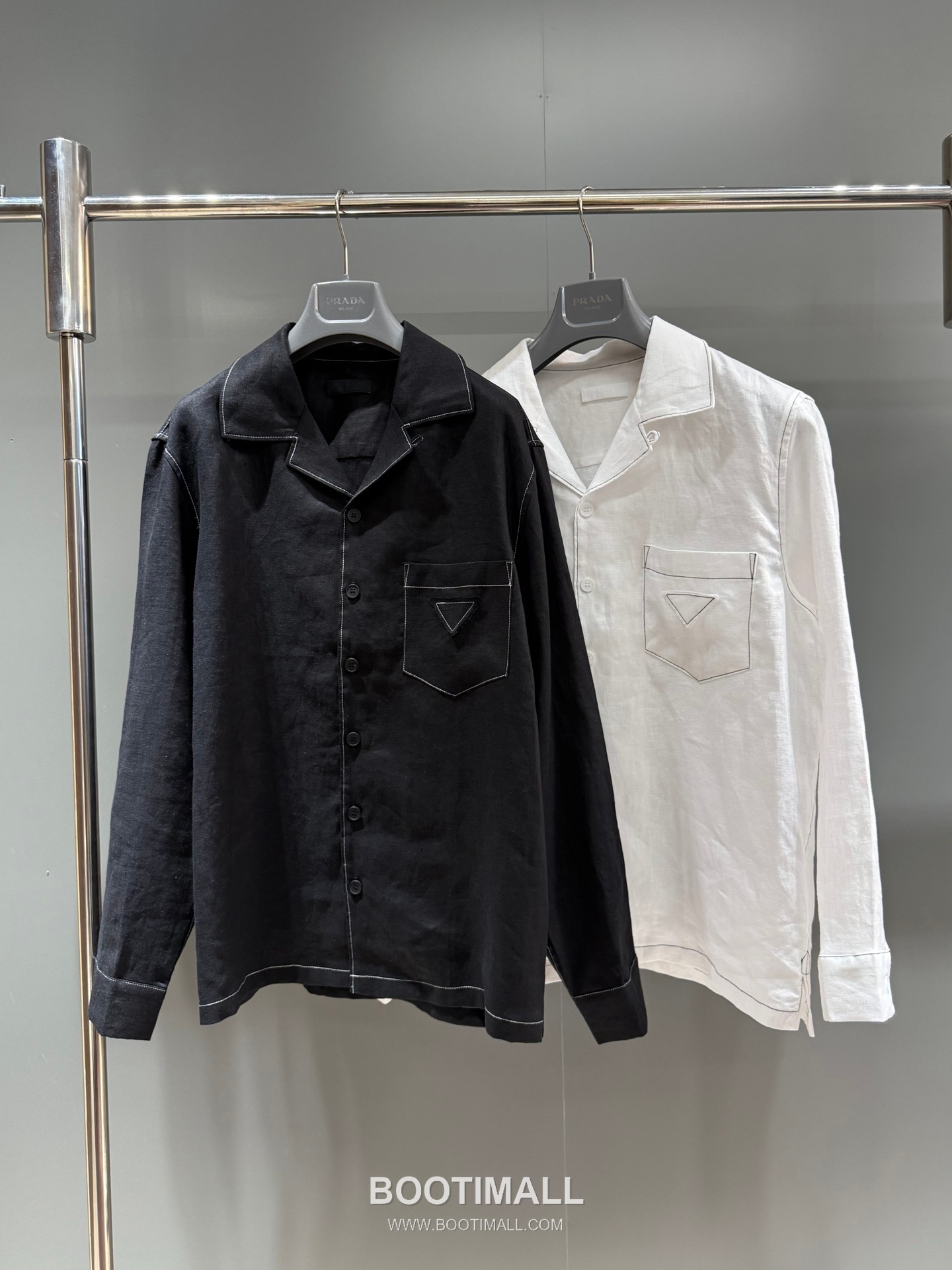Prada Pocket Patch Shirt Linen 프라다 포켓 패치 셔츠 리넨 1