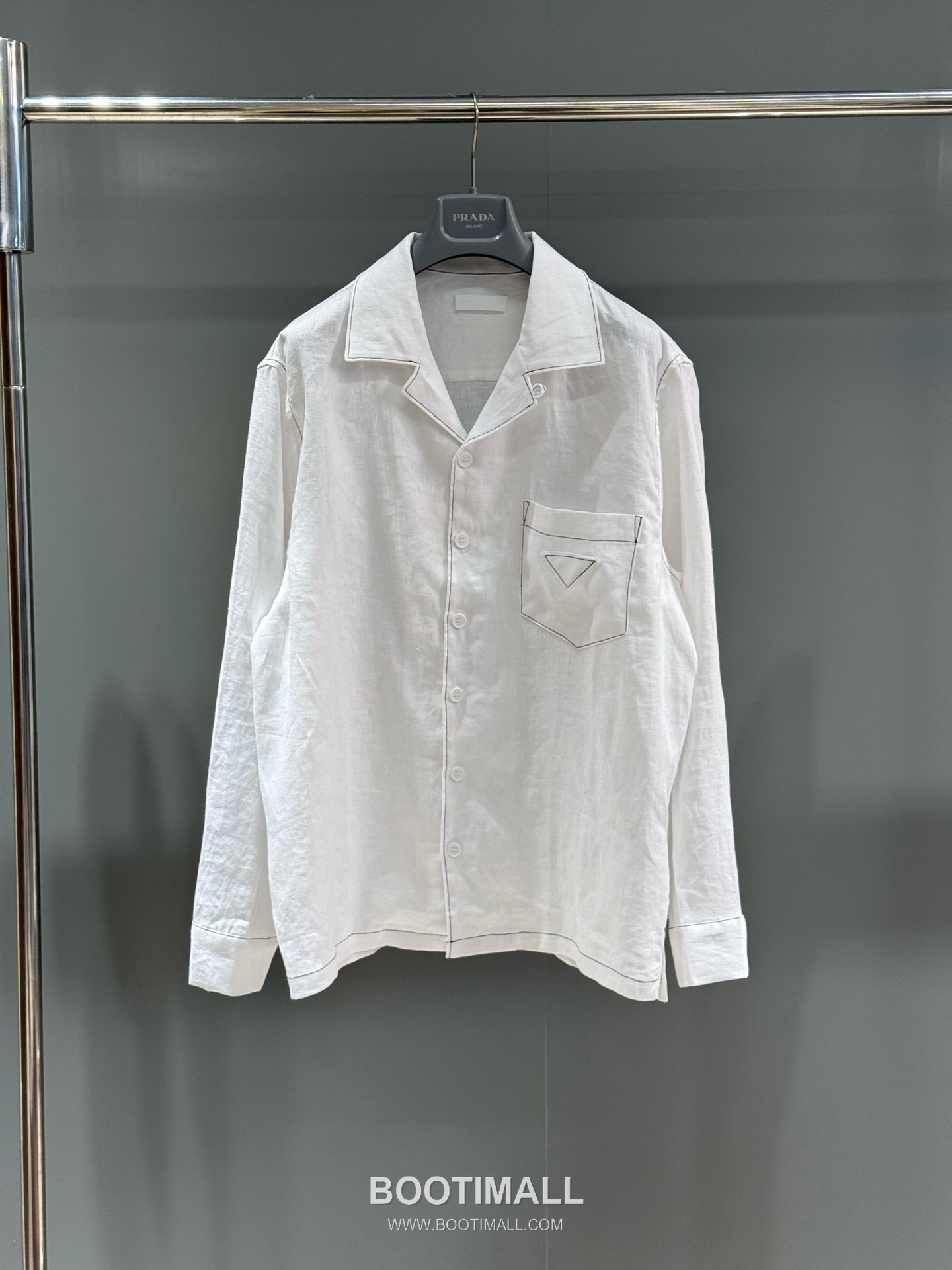 Prada Pocket Patch Shirt Linen 프라다 포켓 패치 셔츠 리넨 2