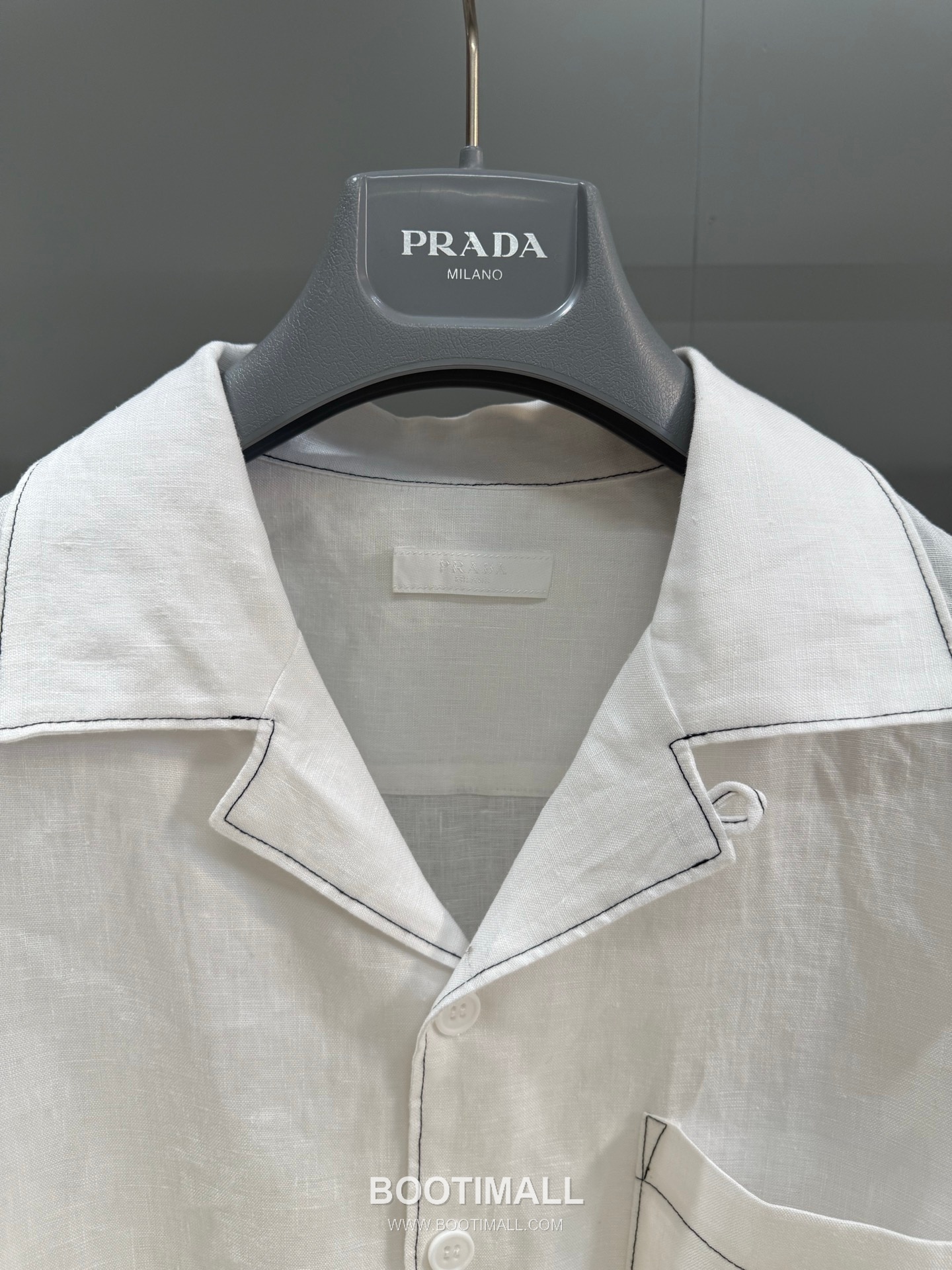 Prada Pocket Patch Shirt Linen 프라다 포켓 패치 셔츠 리넨 5