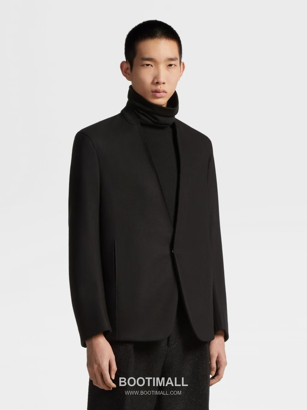Zegna Wool Cashmere Blazer Wool, Polyamide, Cashmere Black 제냐 울 캐시미어 블레이저 울, 폴리아미드, 캐시미어 블랙 3