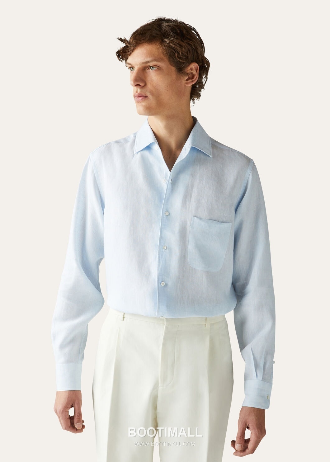 Loro Piana André Shirt Linen White 로로피아나 안드레 셔츠 리넨 화이트 4