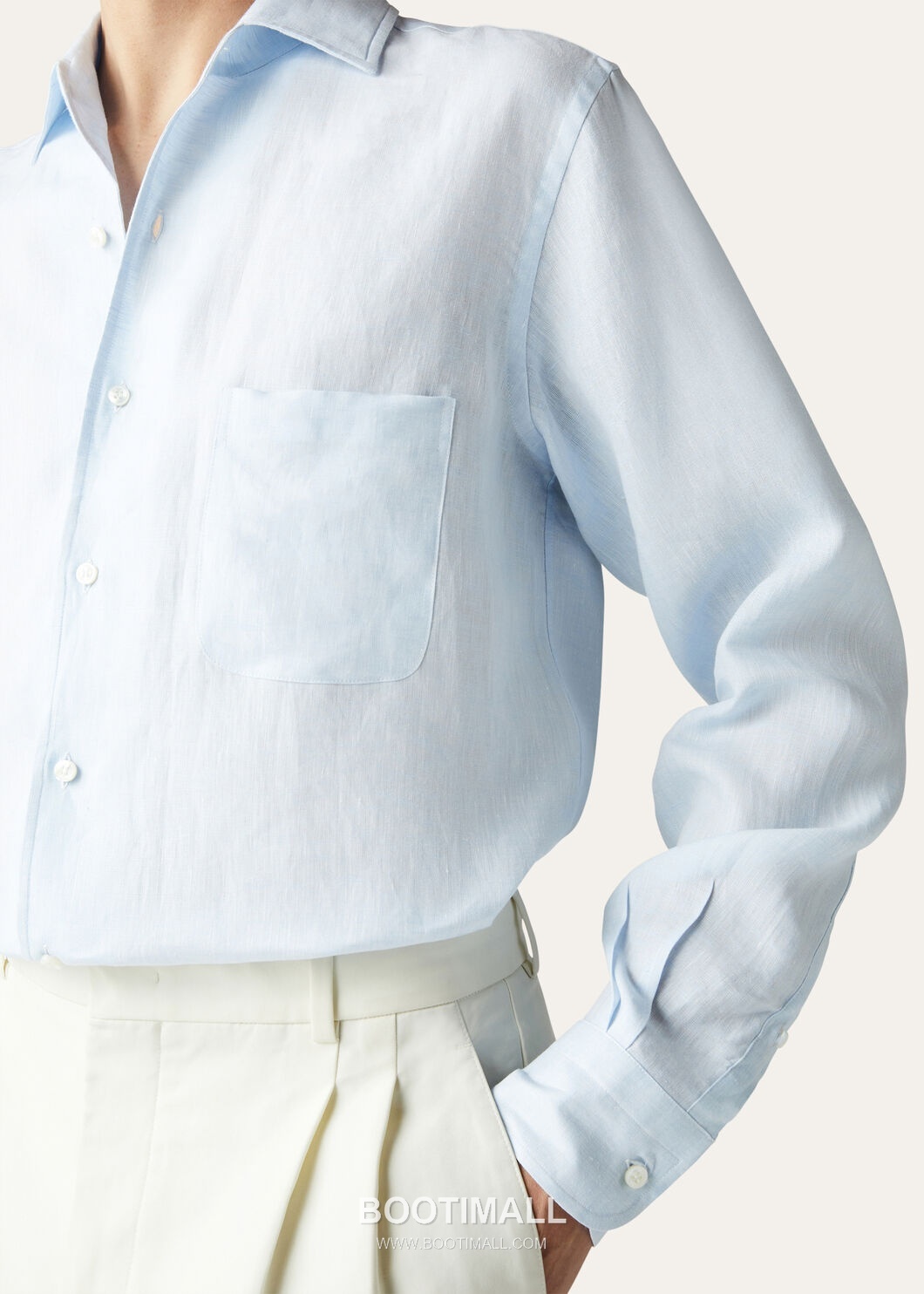 Loro Piana André Shirt Linen White 로로피아나 안드레 셔츠 리넨 화이트 6