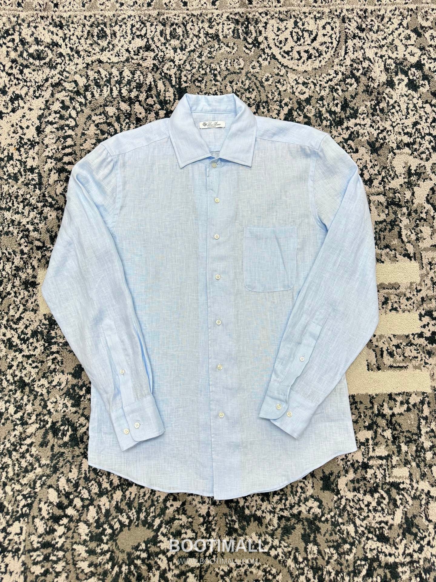 Loro Piana André Shirt Linen White 로로피아나 안드레 셔츠 리넨 화이트 10