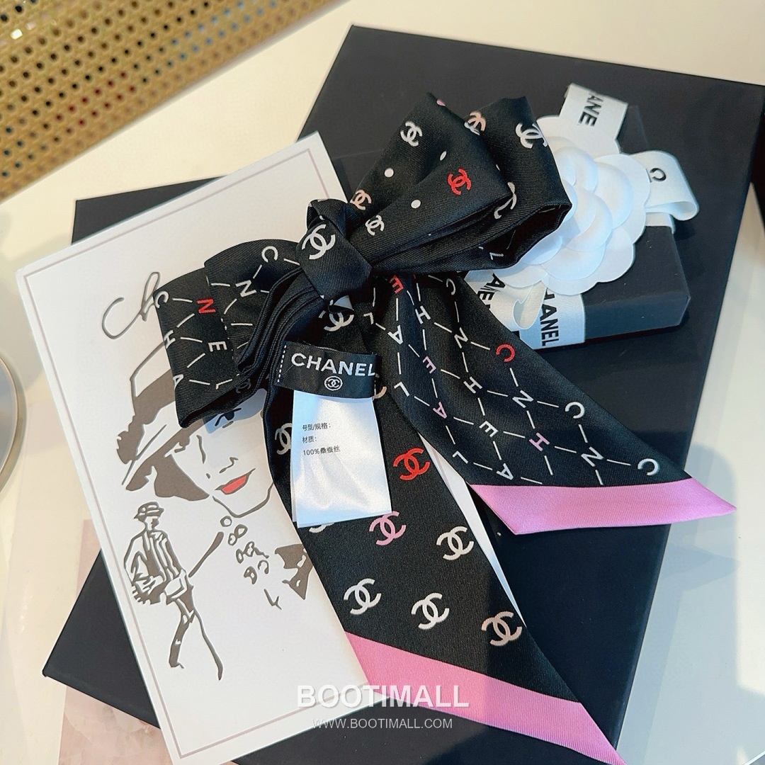 Hermes Twilly Silk Scarf Twill Silk Black 에르메스 트윌리 실크 스카프 실크 트윌 블랙 120cm 8