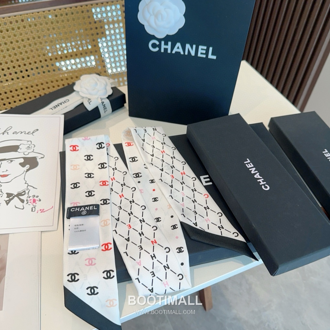 Hermes Twilly Silk Scarf Twill Silk Black 에르메스 트윌리 실크 스카프 실크 트윌 블랙 120cm 4