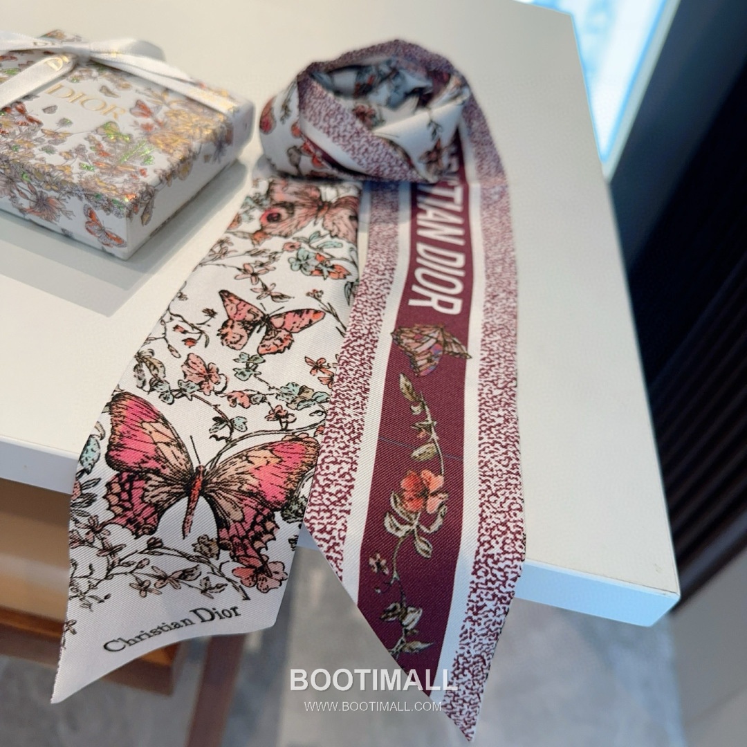 Hermes Mitzah Silk Scarf Mulberry Silk Twill White Twilly Scarf 에르메스 미차 실크 스카프 멀버리 실크 트윌 화이트 트윌리 스카프 100cm 7