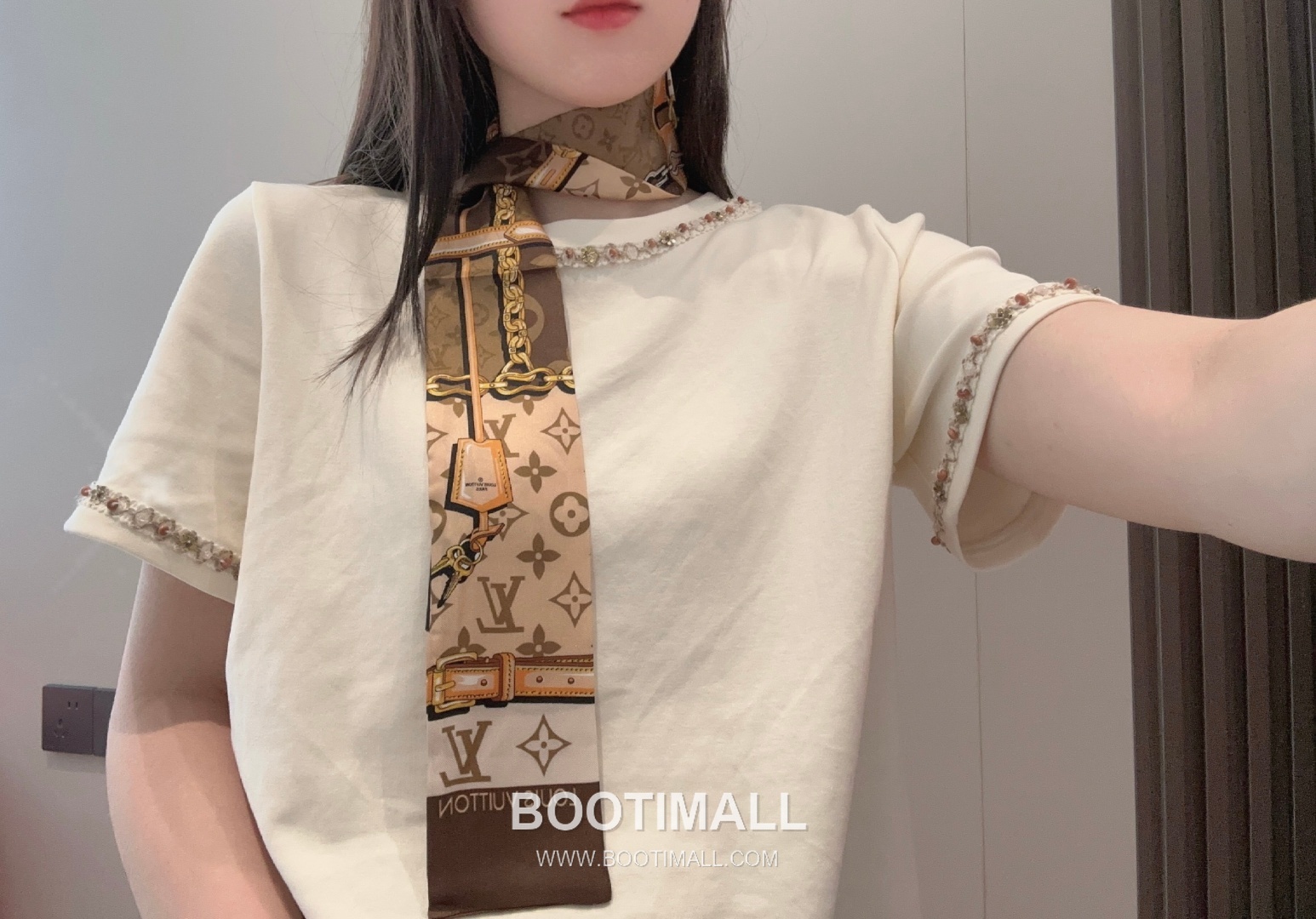 Hermes Twillly Bandeau Twill Silk Rose Bandeau Scarf 에르메스 트윌리 방도 트윌 실크 로즈 방도 스카프 120cm 1