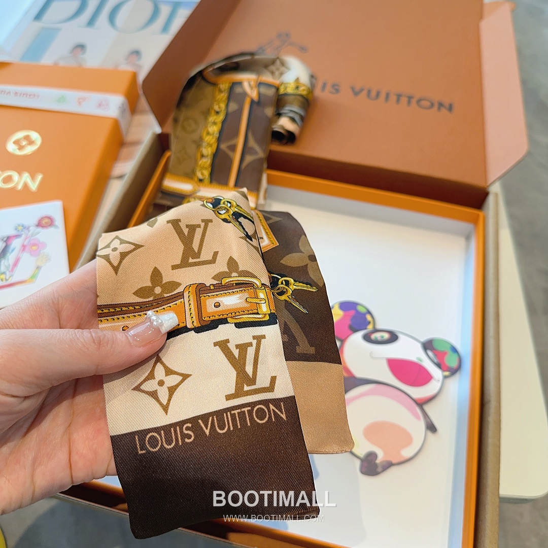 Hermes Twillly Bandeau Twill Silk Rose Bandeau Scarf 에르메스 트윌리 방도 트윌 실크 로즈 방도 스카프 120cm 5