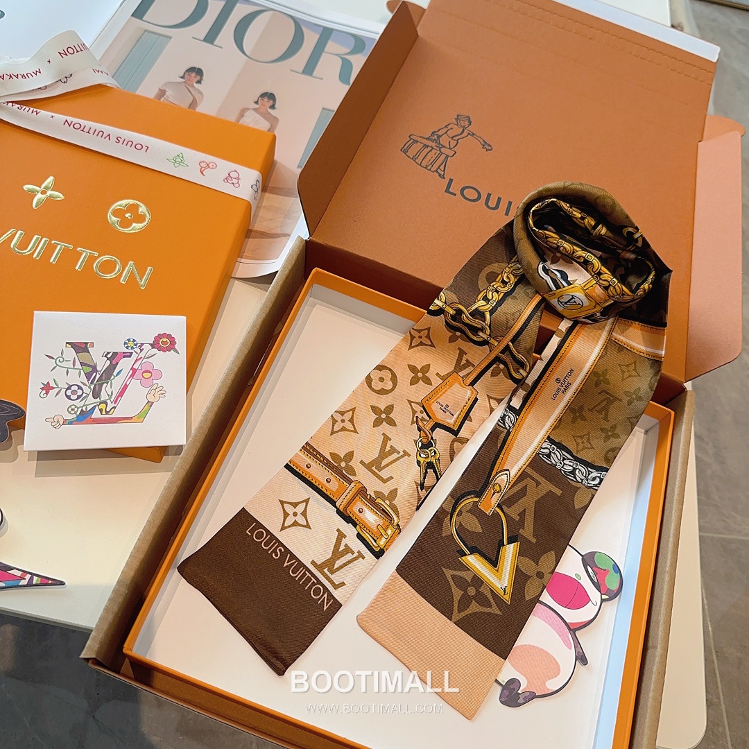 Hermes Twillly Bandeau Twill Silk Rose Bandeau Scarf 에르메스 트윌리 방도 트윌 실크 로즈 방도 스카프 120cm 8