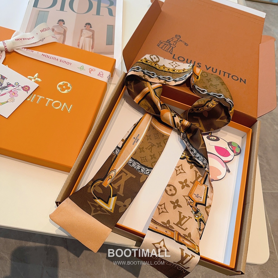 Hermes Twillly Bandeau Twill Silk Rose Bandeau Scarf 에르메스 트윌리 방도 트윌 실크 로즈 방도 스카프 120cm 9