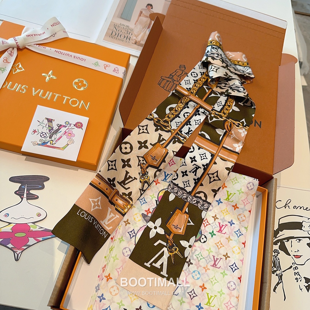 Hermes Twillly Bandeau Twill Silk Rose Bandeau Scarf 에르메스 트윌리 방도 트윌 실크 로즈 방도 스카프 120cm 4