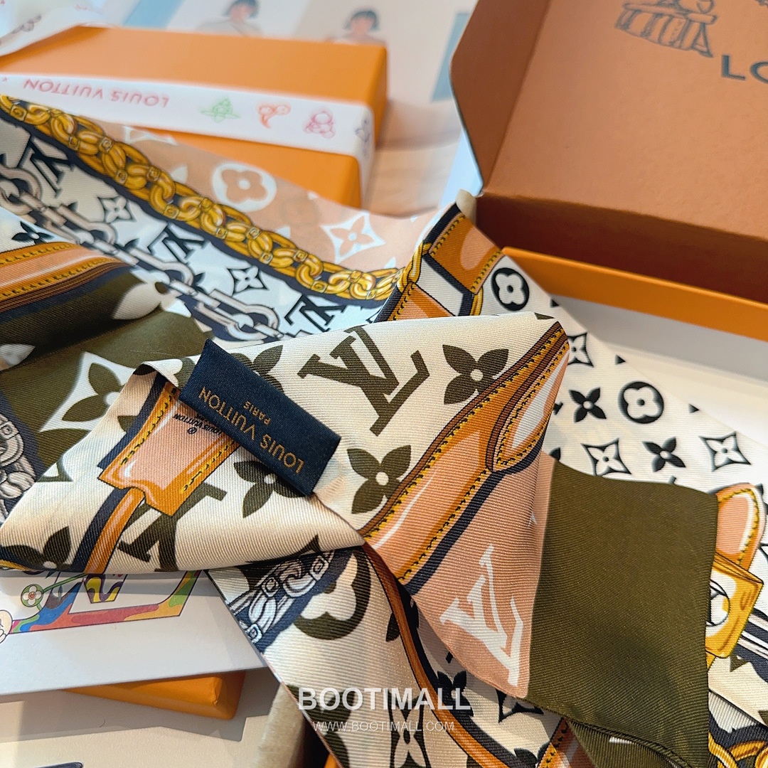 Hermes Twillly Bandeau Twill Silk Rose Bandeau Scarf 에르메스 트윌리 방도 트윌 실크 로즈 방도 스카프 120cm 7