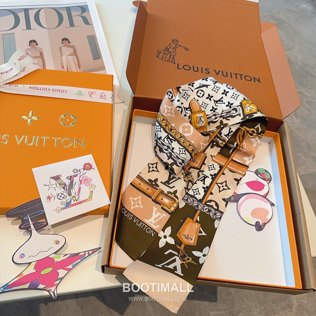 Hermes Twillly Bandeau Twill Silk Rose Bandeau Scarf 에르메스 트윌리 방도 트윌 실크 로즈 방도 스카프 120cm 8