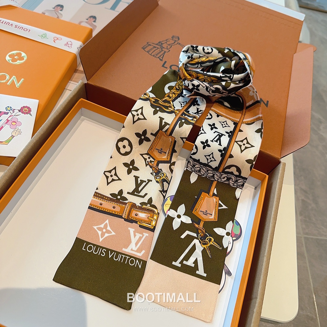 Hermes Twillly Bandeau Twill Silk Rose Bandeau Scarf 에르메스 트윌리 방도 트윌 실크 로즈 방도 스카프 120cm 9