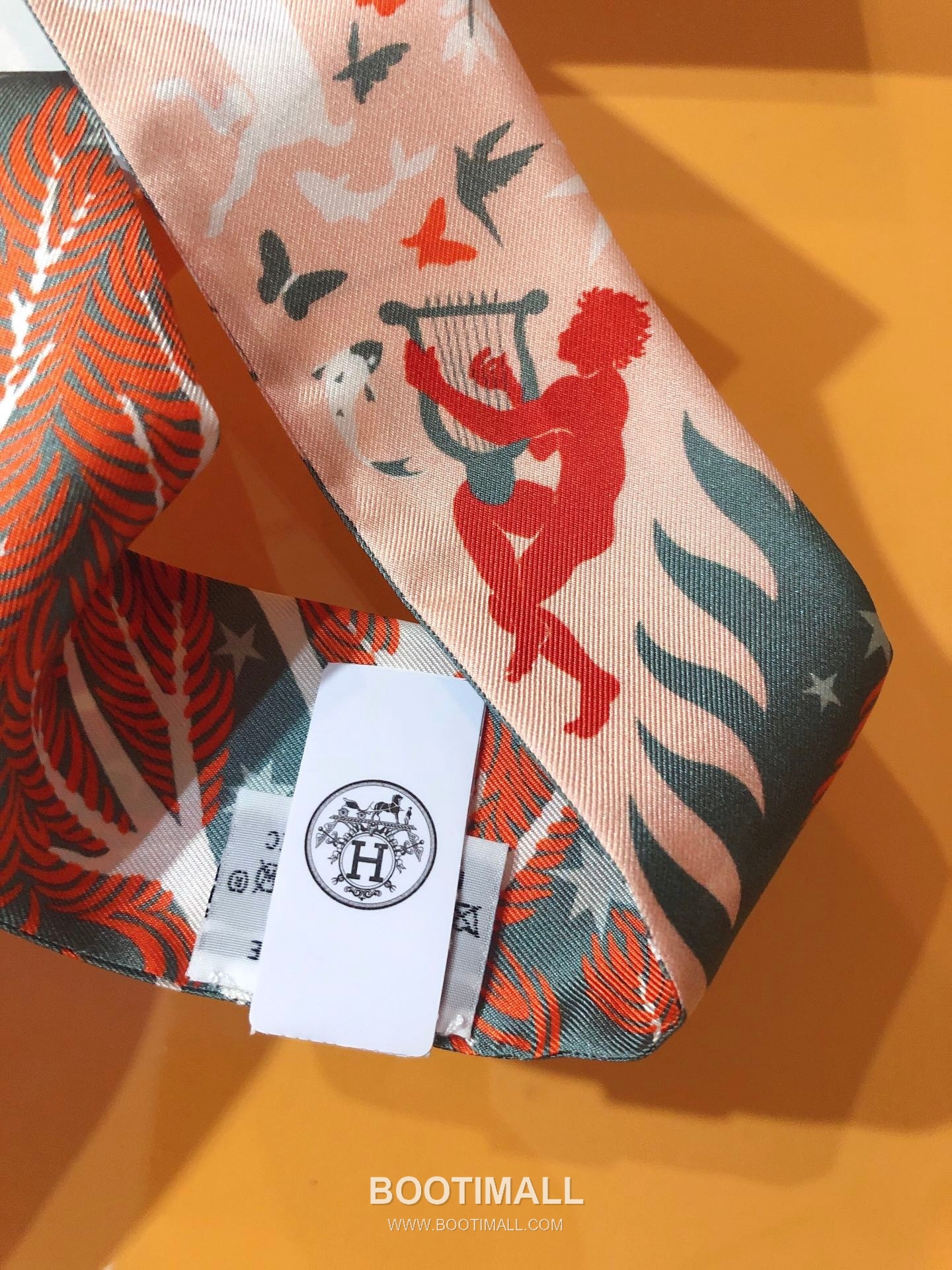 Hermes Orpheus Twilly Silk Twill Multicolor Twilly Scarf 에르메스 오르페우스 트윌리 실크 트윌 멀티컬러 트윌리 스카프 86cm 5