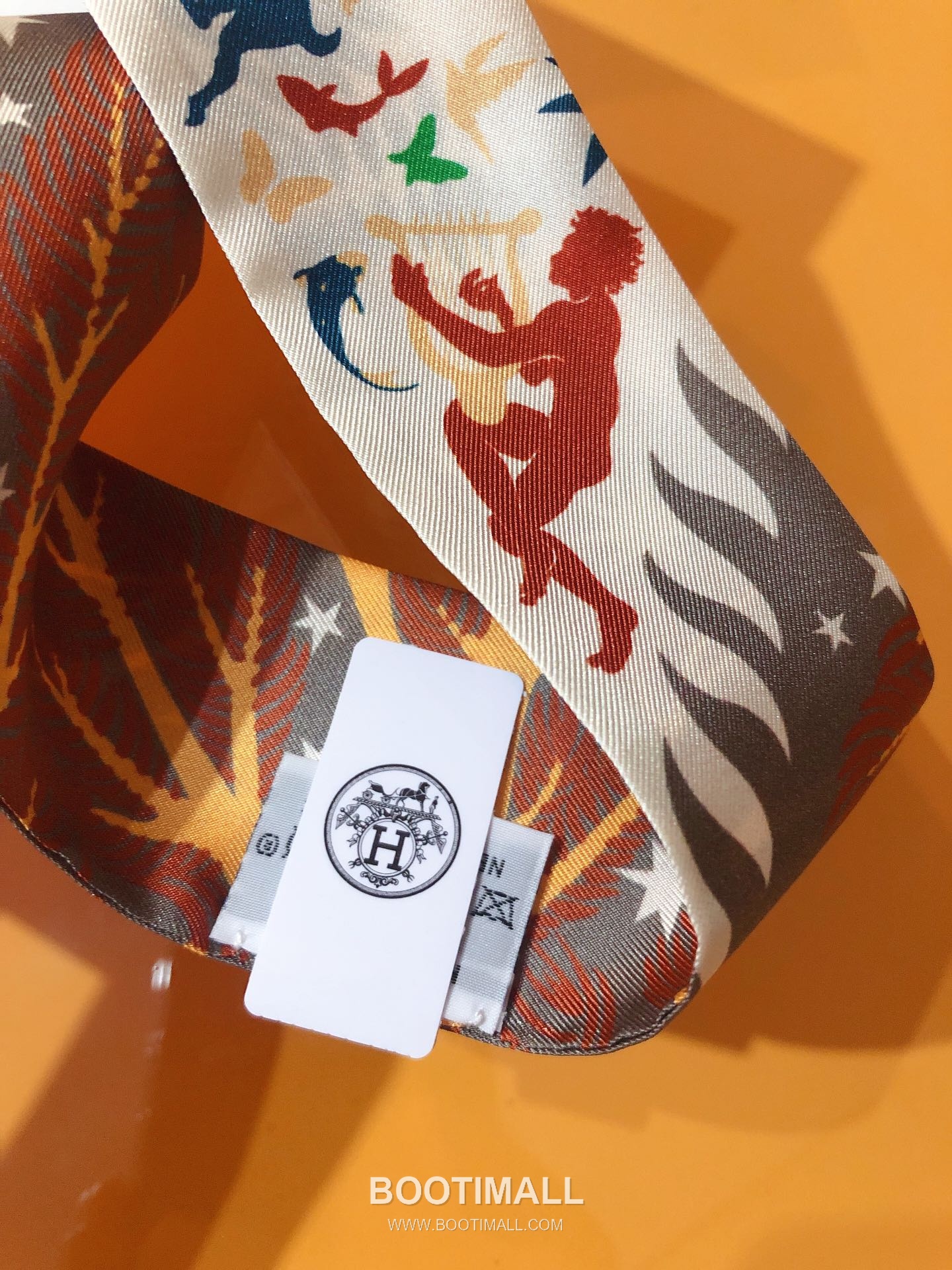 Hermes Orpheus Twilly Silk Twill Multicolor Twilly Scarf 에르메스 오르페우스 트윌리 실크 트윌 멀티컬러 트윌리 스카프 86cm 3