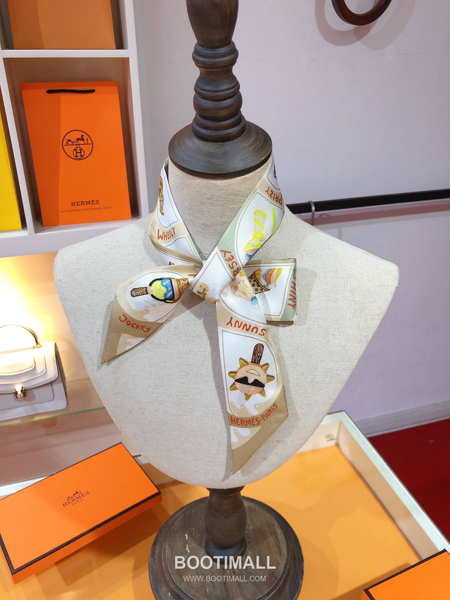 Hermes Twilly Silk Ribbon Silk Twill Multicolor Twilly Scarf 에르메스 트윌리 실크 리본 실크 트윌 멀티컬러 트윌리 스카프 86cm 8