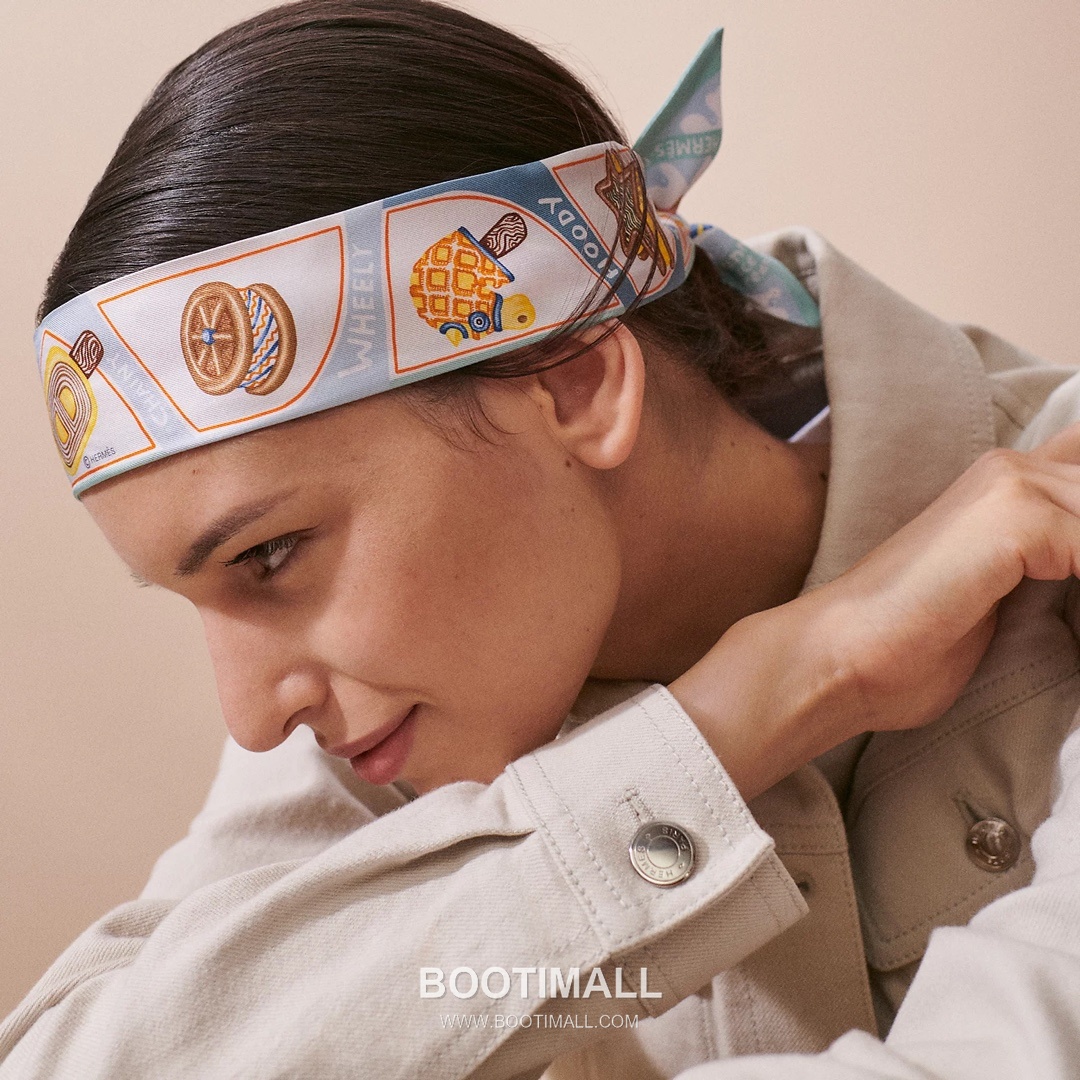 Hermes Twilly Silk Ribbon Silk Twill Multicolor Twilly Scarf 에르메스 트윌리 실크 리본 실크 트윌 멀티컬러 트윌리 스카프 86cm 2