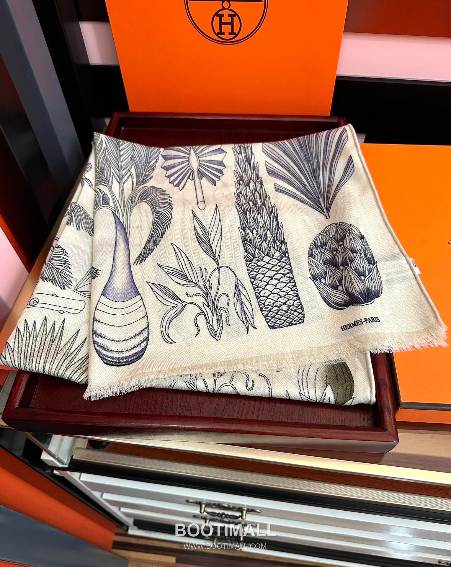 Hermes Cashmere Scarf Cashmere Black 에르메스 캐시미어 스카프 캐시미어 블랙 185cm 3