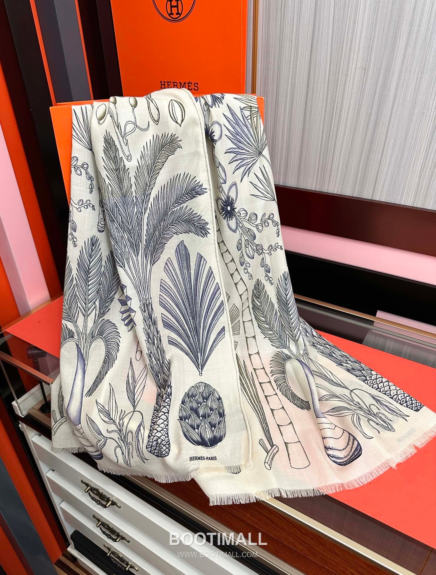 Hermes Cashmere Scarf Cashmere Black 에르메스 캐시미어 스카프 캐시미어 블랙 185cm 6