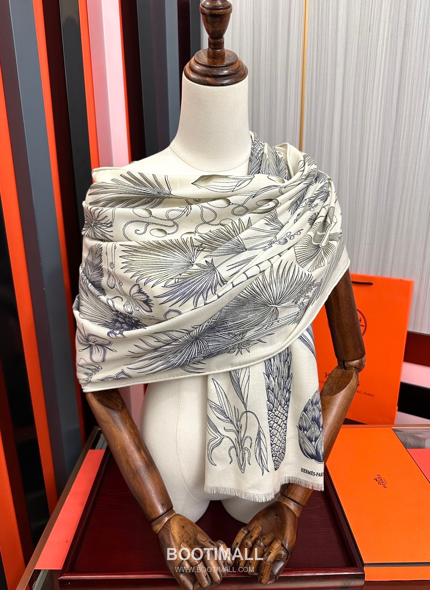 Hermes Cashmere Scarf Cashmere Black 에르메스 캐시미어 스카프 캐시미어 블랙 185cm 9