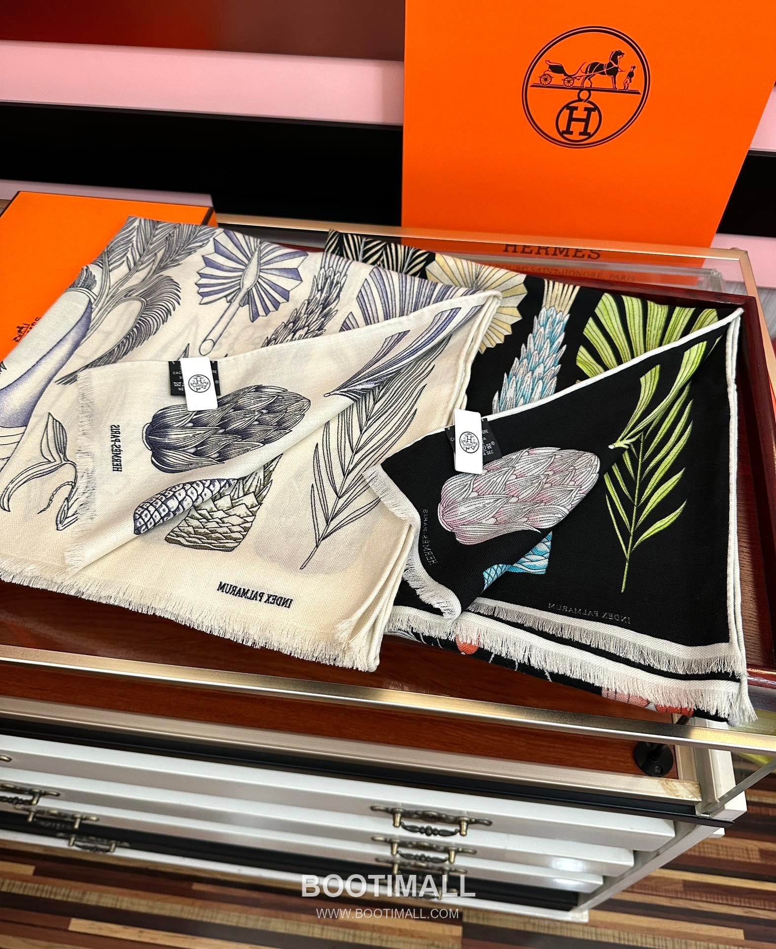 Hermes Cashmere Scarf Cashmere Black 에르메스 캐시미어 스카프 캐시미어 블랙 185cm 2