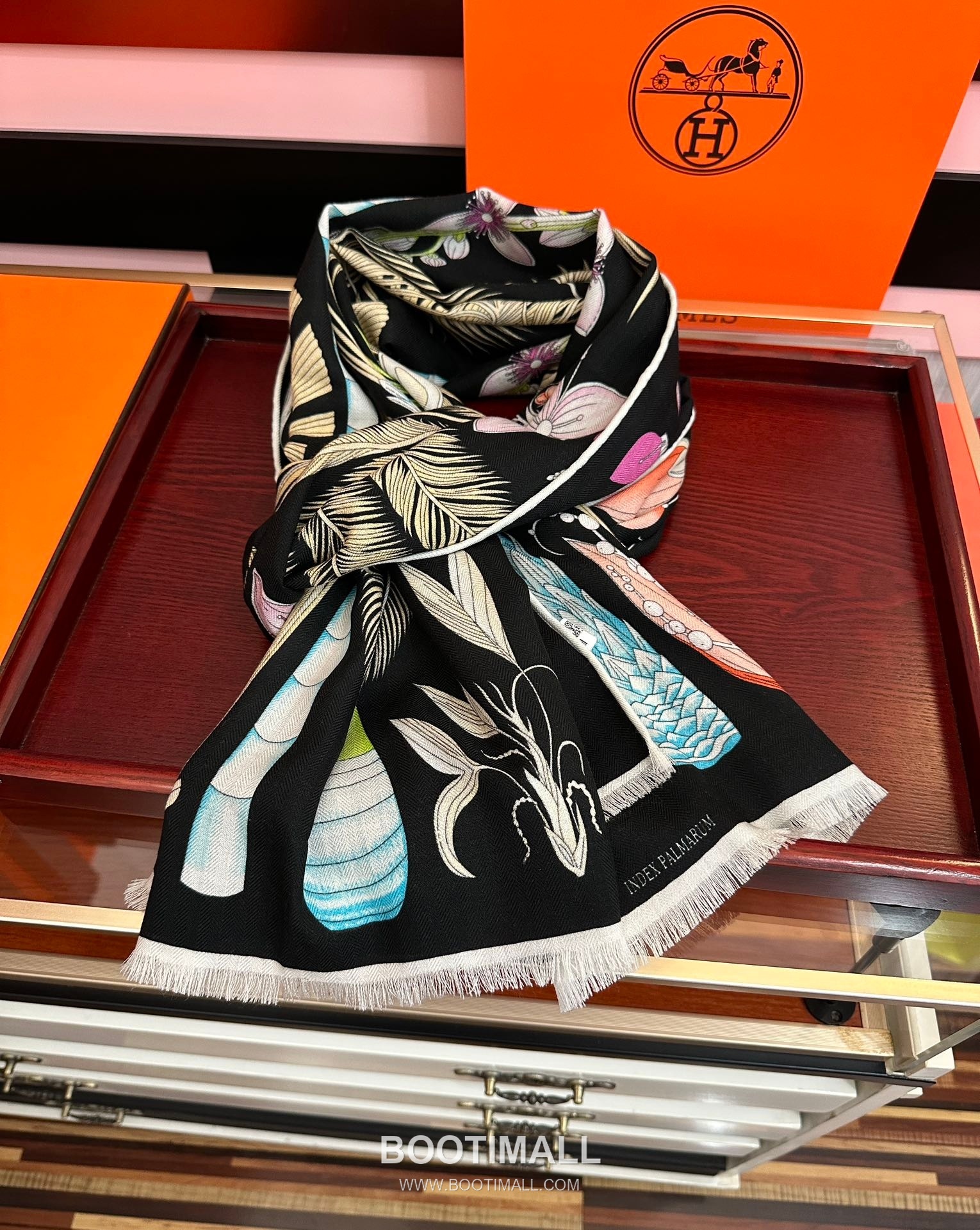 Hermes Cashmere Scarf Cashmere Black 에르메스 캐시미어 스카프 캐시미어 블랙 185cm 5