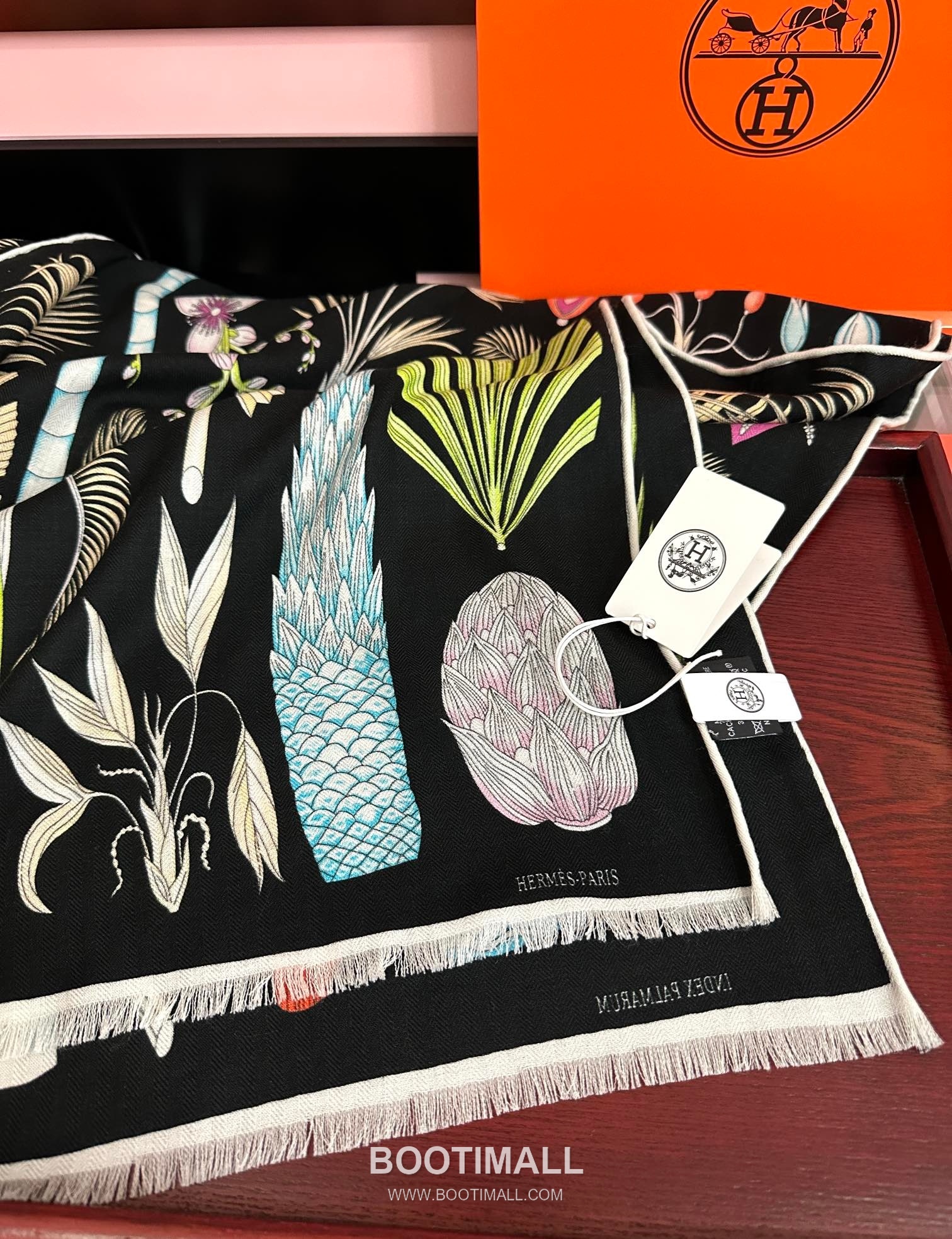 Hermes Cashmere Scarf Cashmere Black 에르메스 캐시미어 스카프 캐시미어 블랙 185cm 7