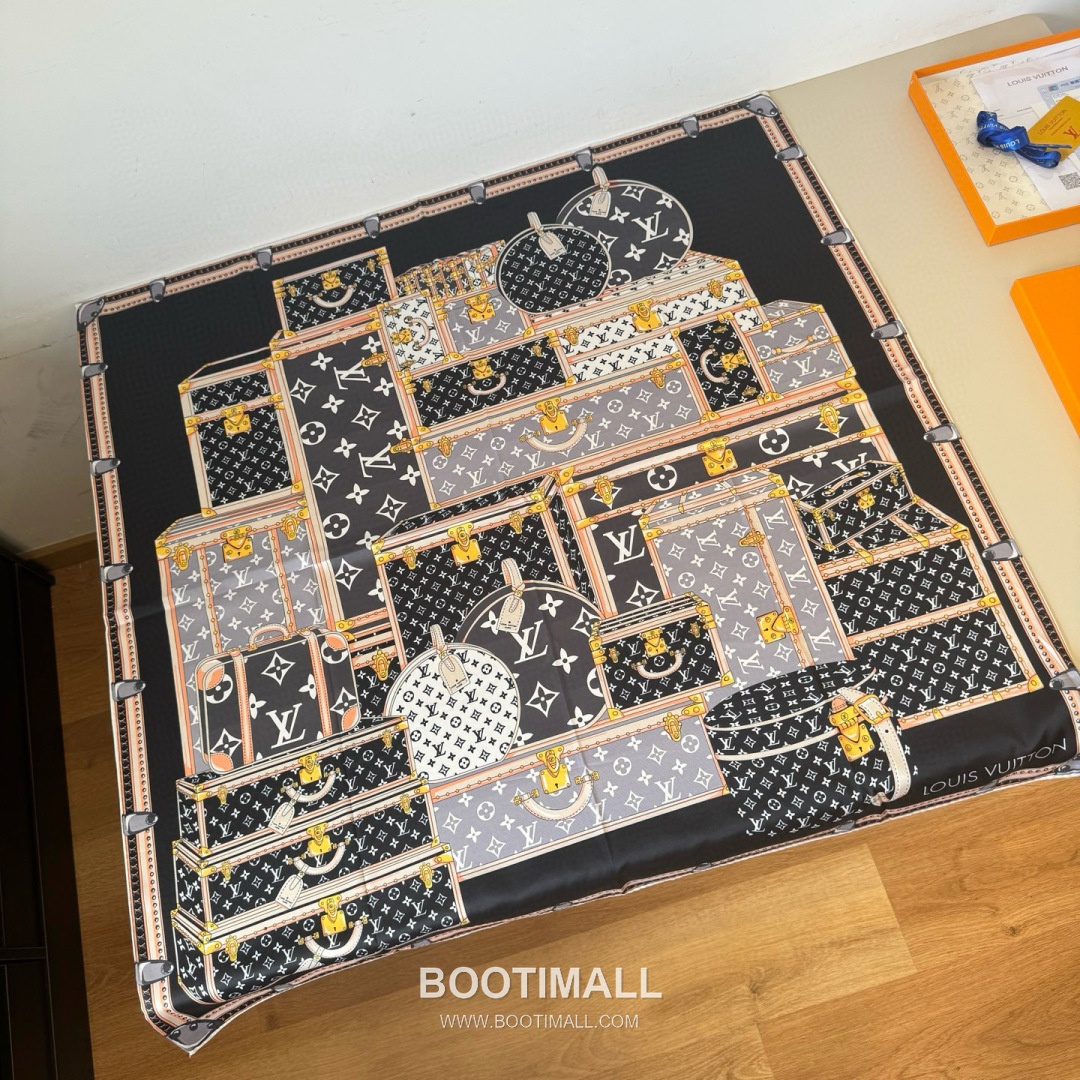 Louis Vuitton Lets Go 90 Scarf Silk Multicolor 루이비통 렛츠 고 90 스카프 실크 멀티컬러 90×90cm 2