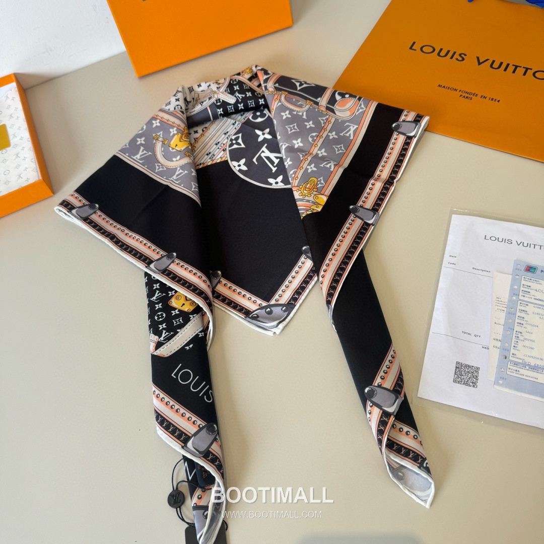 Louis Vuitton Lets Go 90 Scarf Silk Multicolor 루이비통 렛츠 고 90 스카프 실크 멀티컬러 90×90cm 5